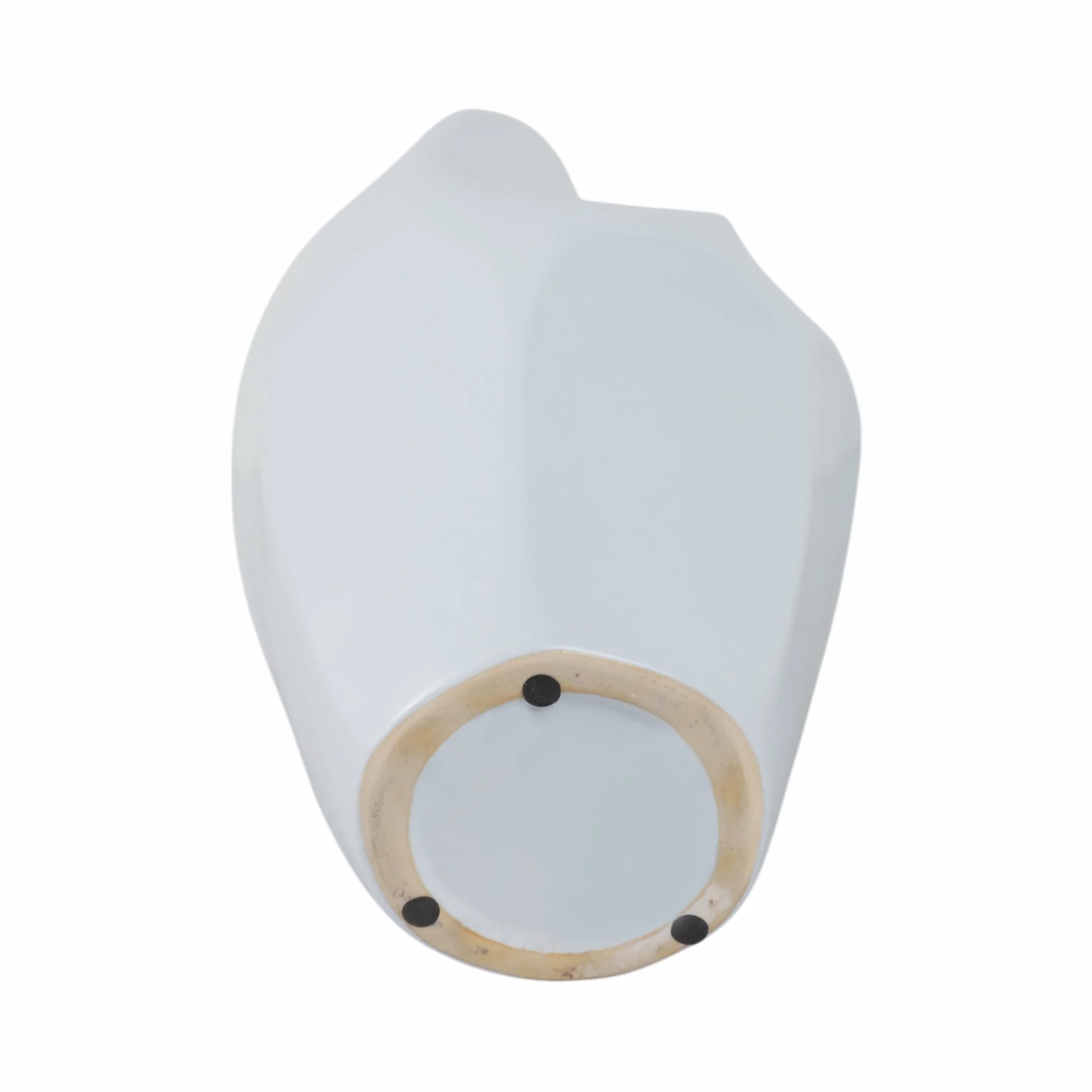Cer, 14"h Abstract Vase, White - Image 7