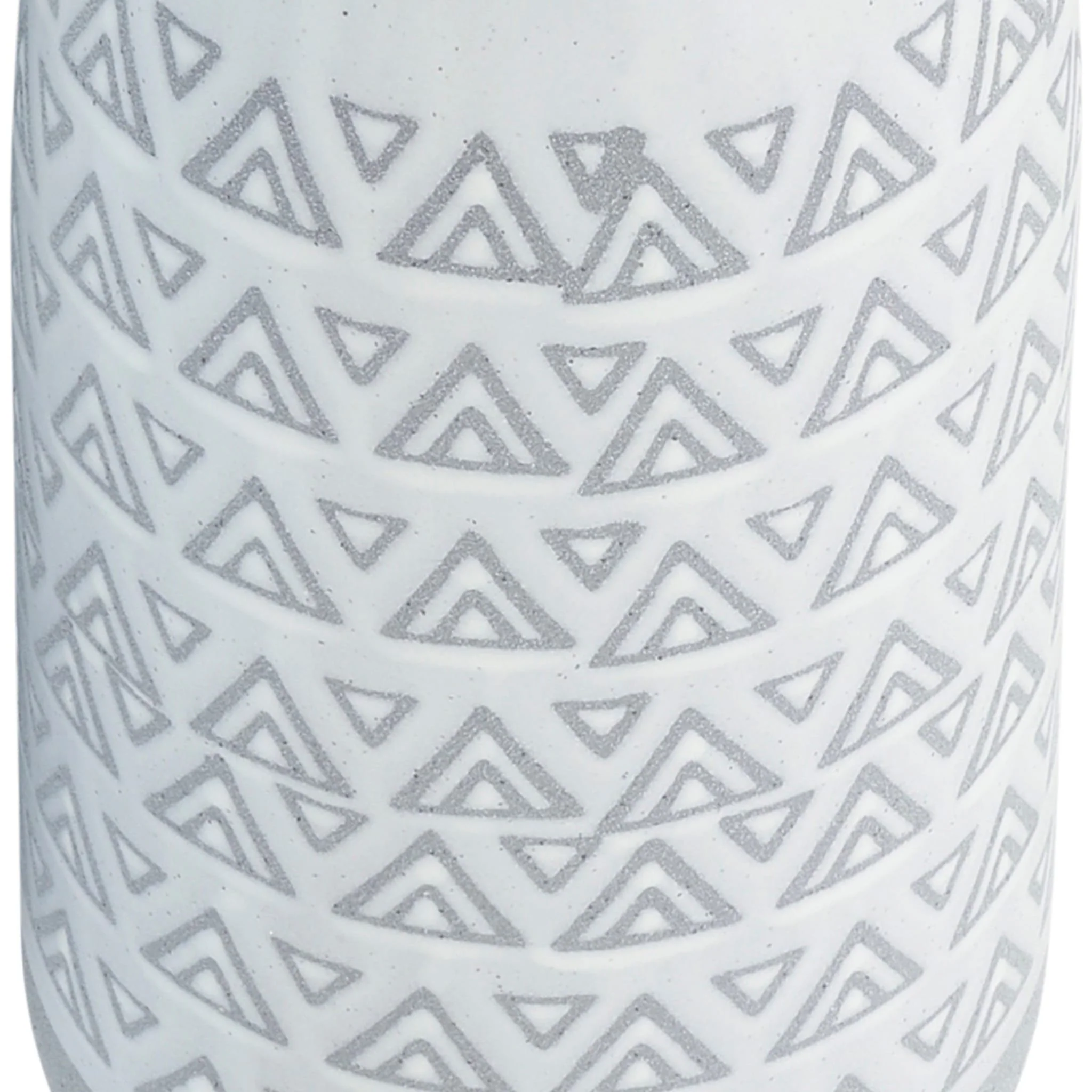 Cer, 14"h Aztec Vase, Gray - Image 6