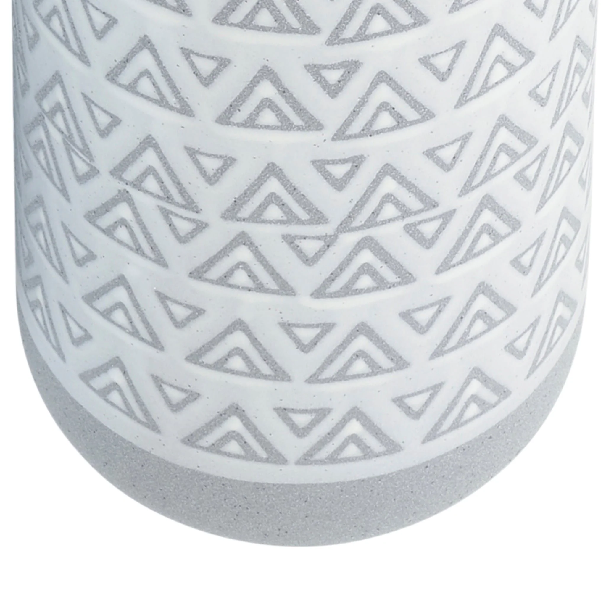 Cer, 14"h Aztec Vase, Gray - Image 7