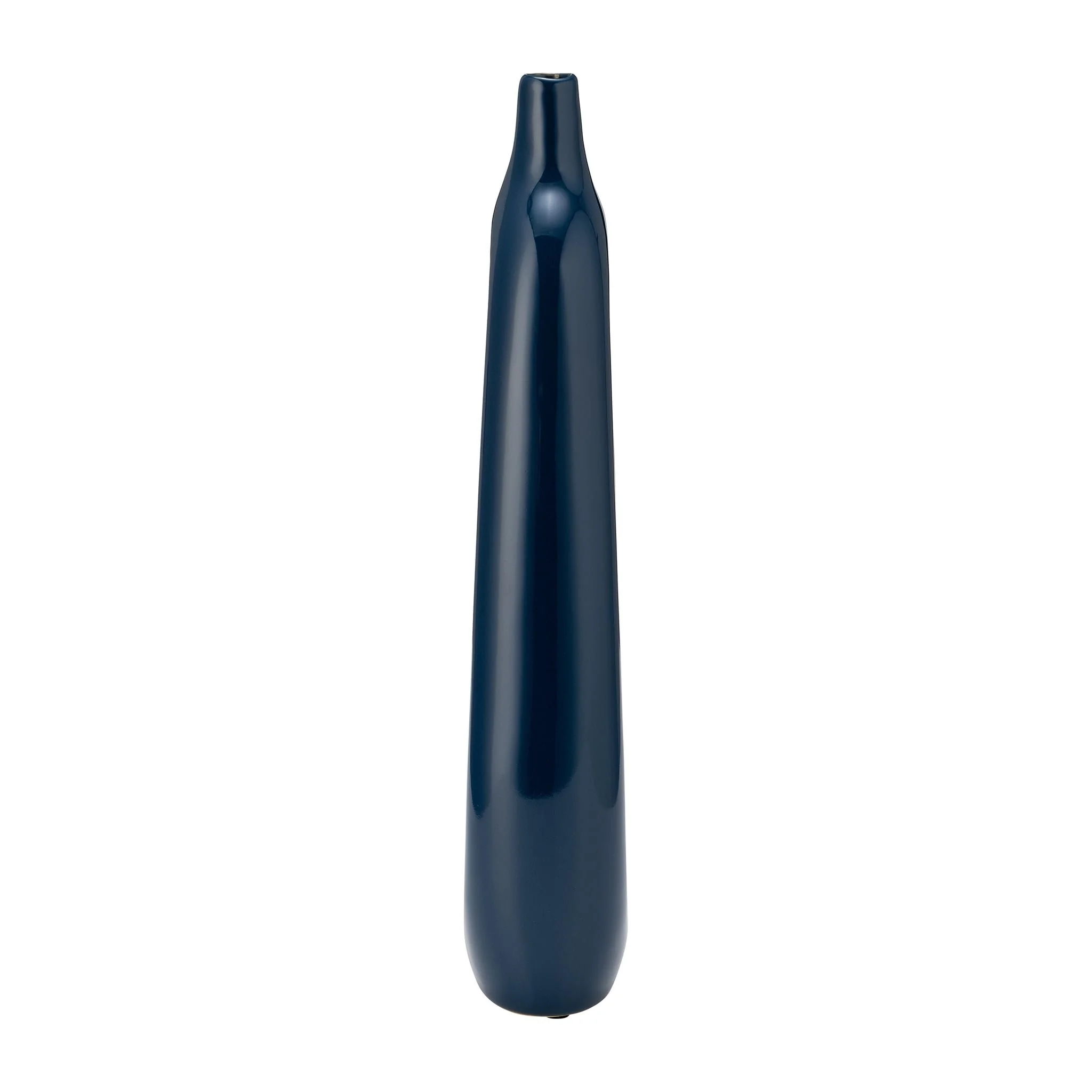 Cer, 14"h Open Cut-out Vase, Blue - Image 4