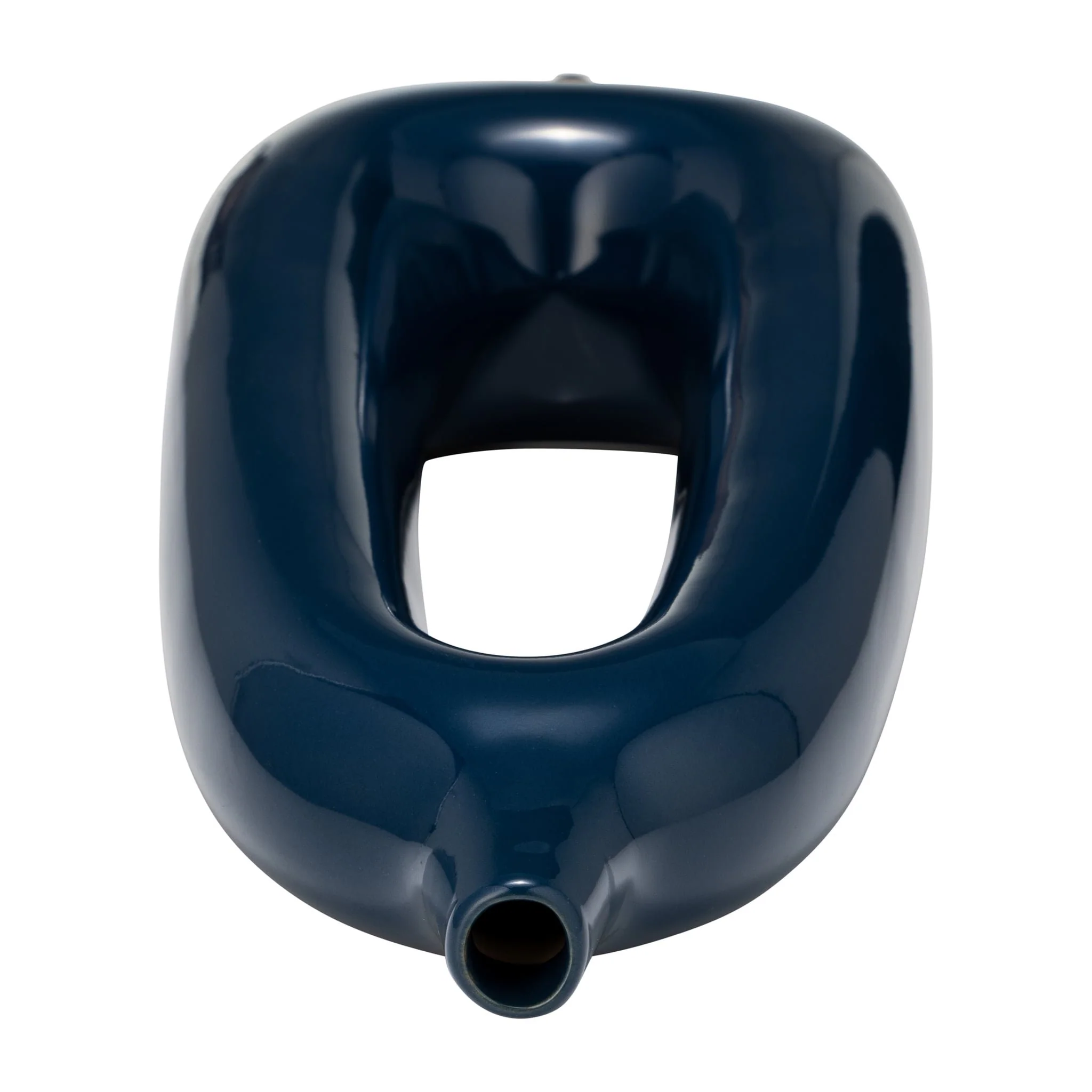 Cer, 14"h Open Cut-out Vase, Blue - Image 6