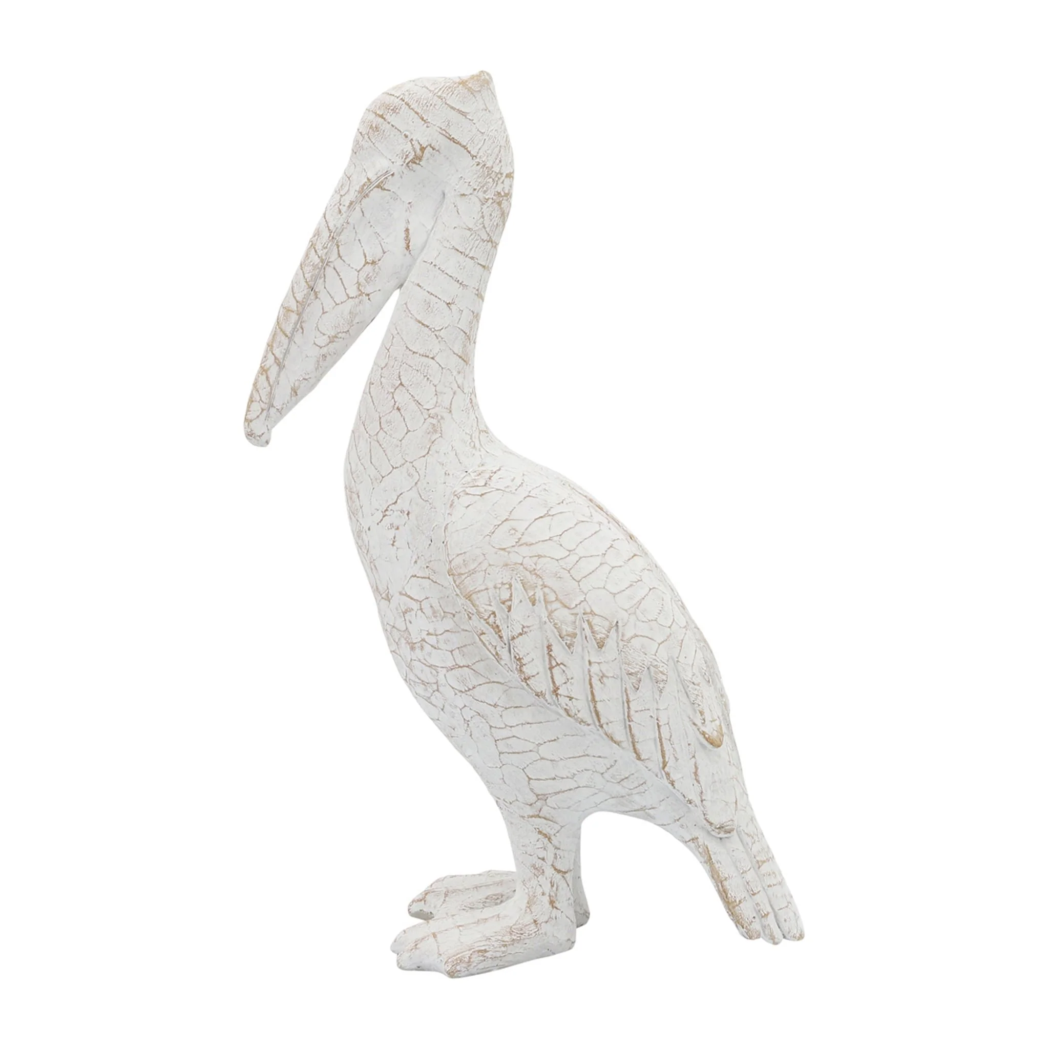 Cer,14"h,standing Pelican, White - Image 5