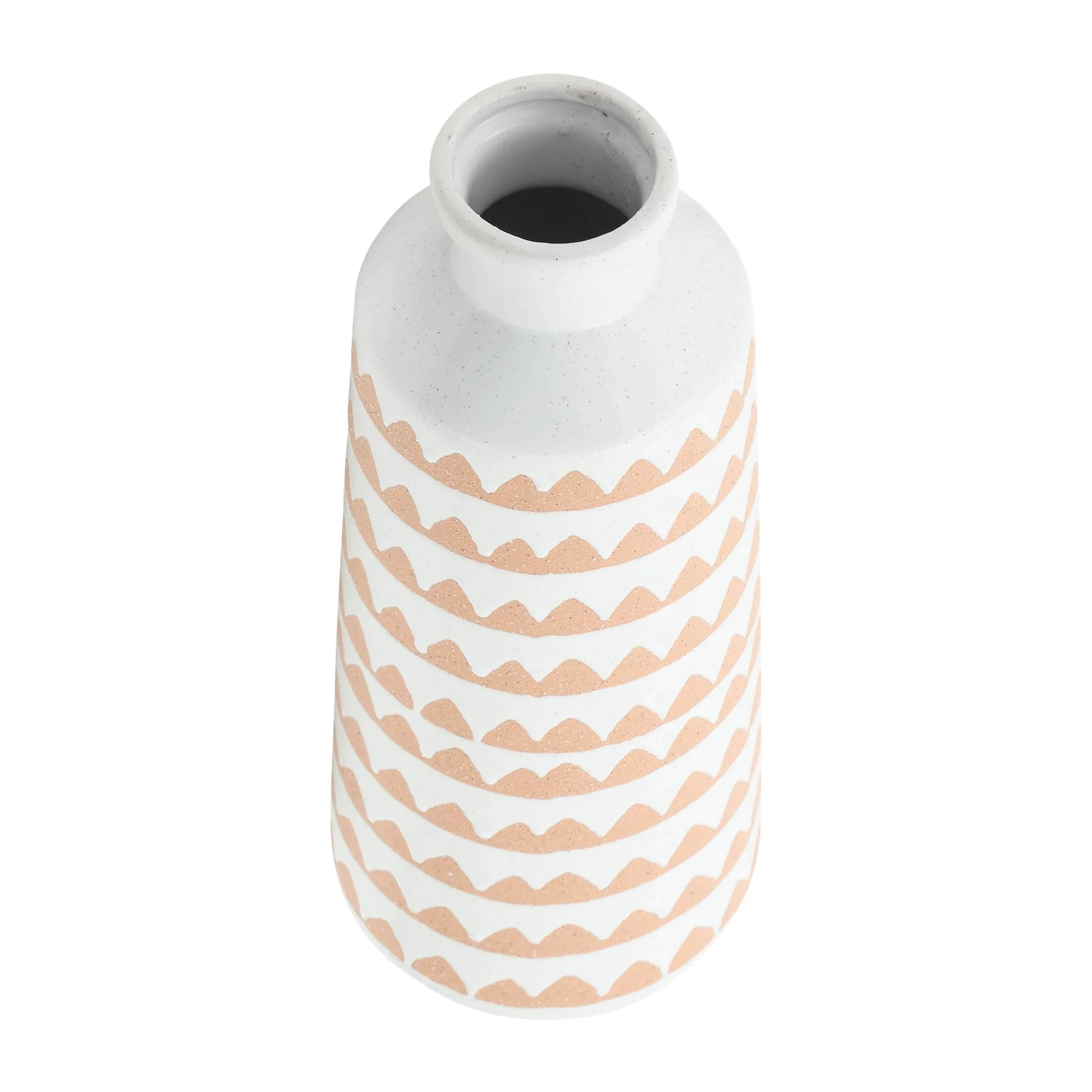 Cer, 16" Aztec Vase, Ivory - Image 4