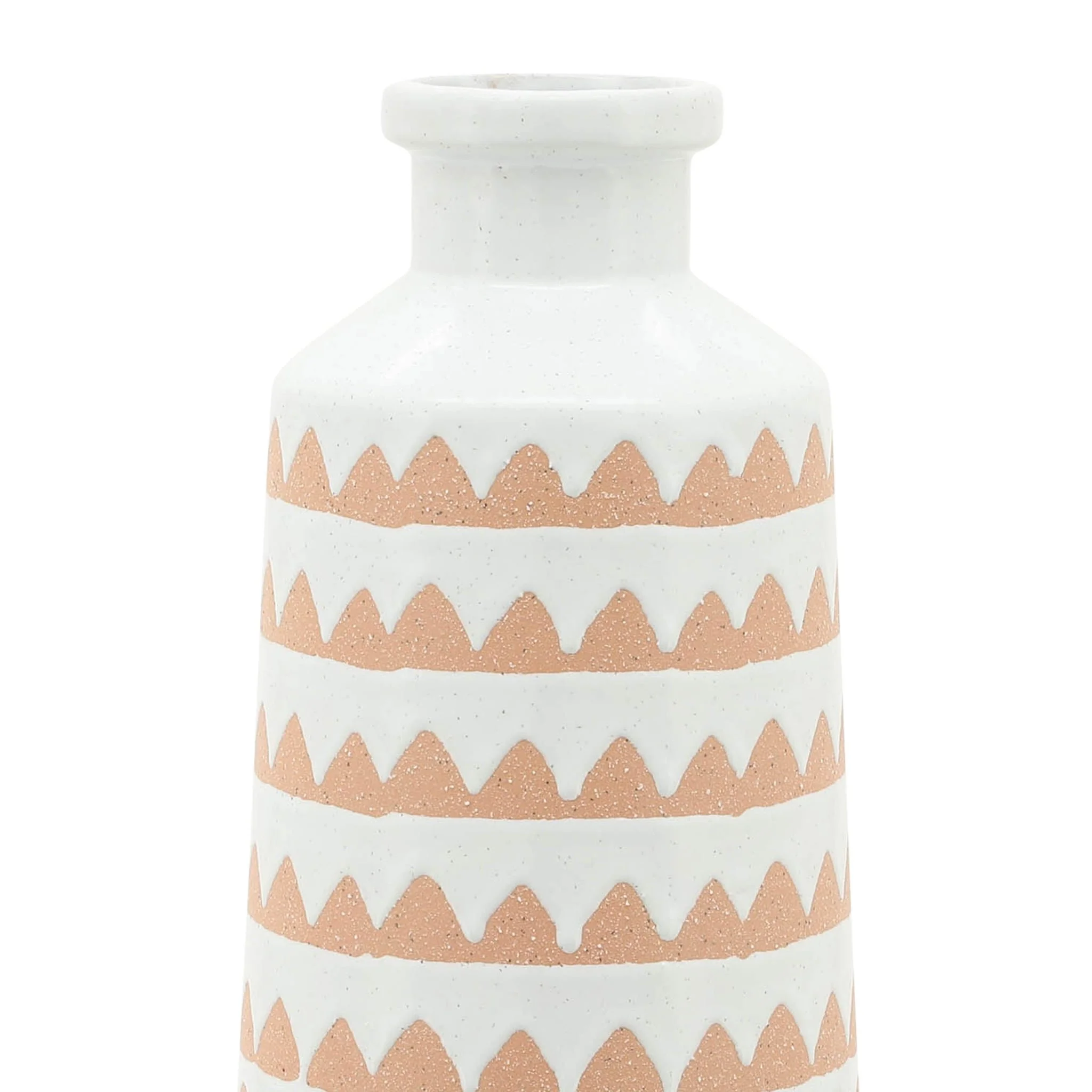 Cer, 16" Aztec Vase, Ivory - Image 6