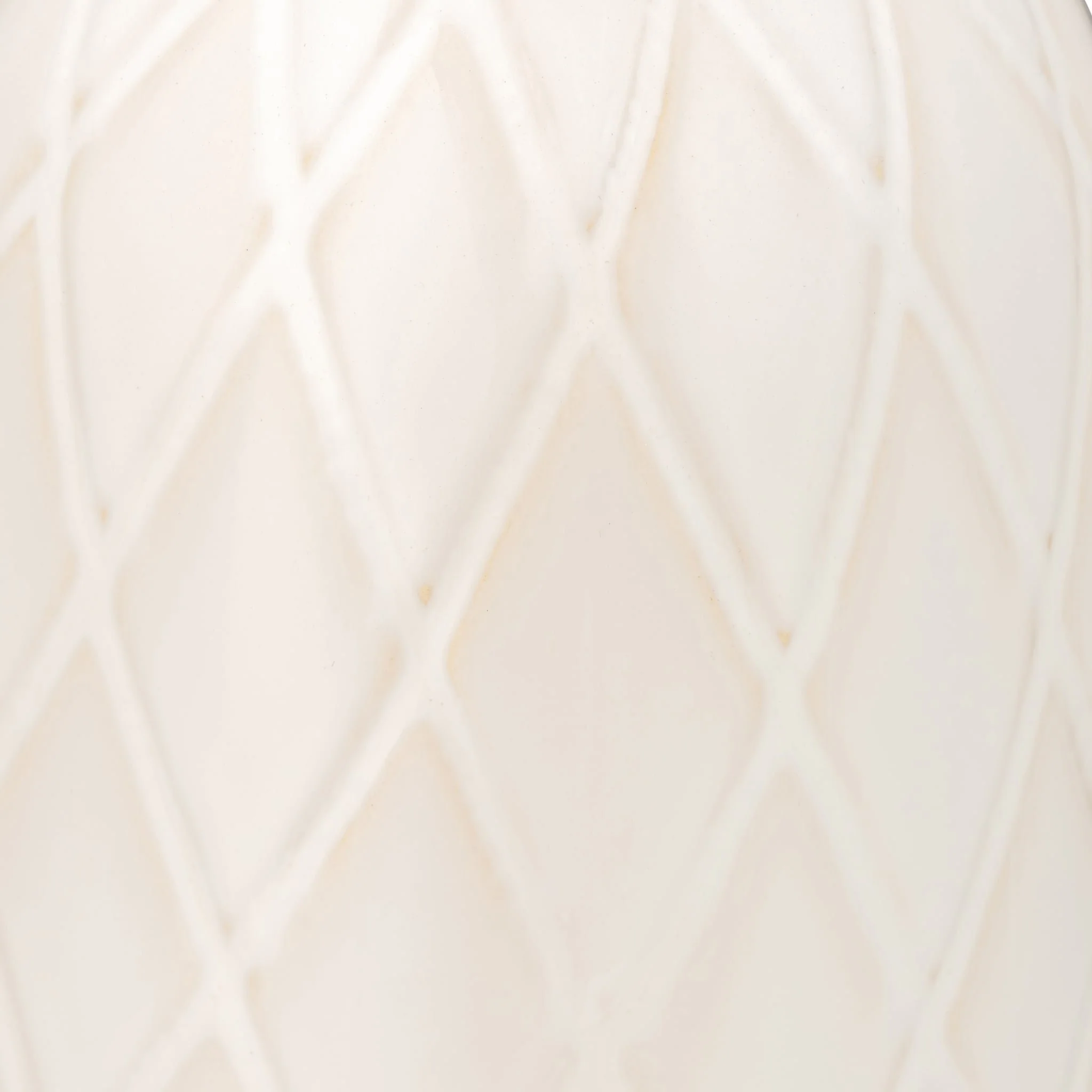 Cer, 16" Plaid Textured Vase, Beige - Image 3