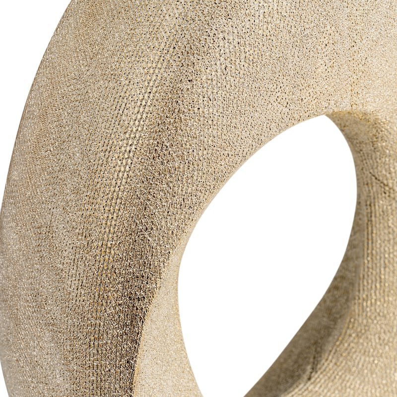 Cer, 16"h Scratched Hollow Accent, Champagne - Image 5