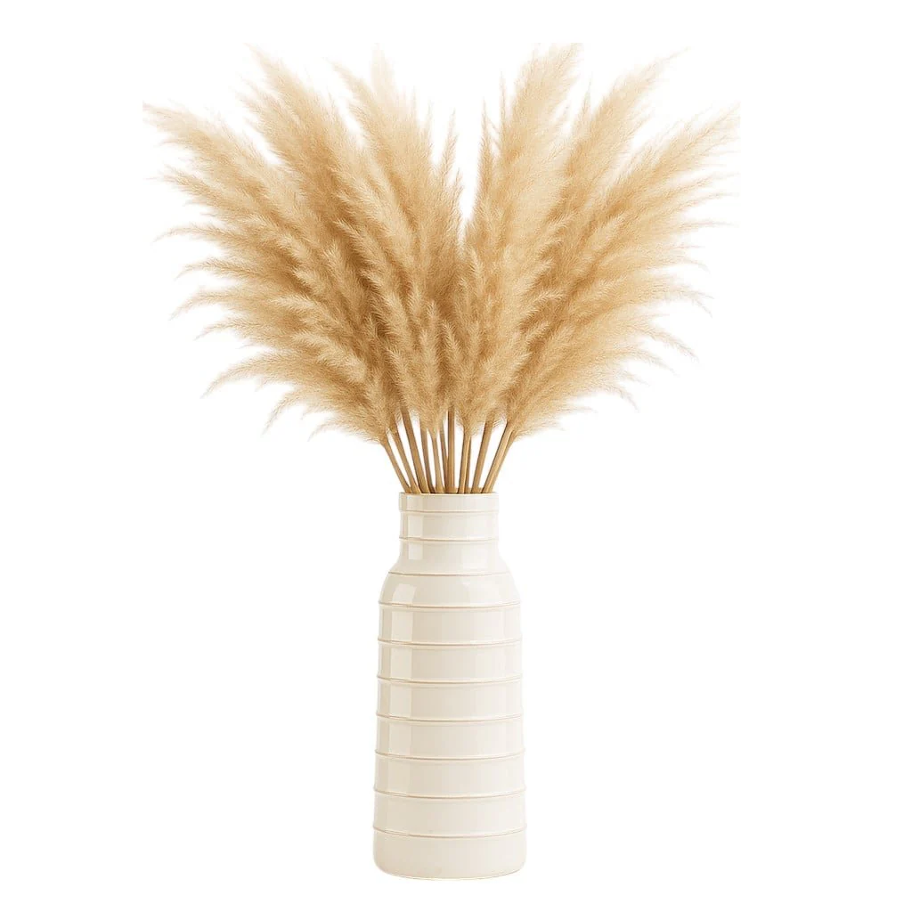 Cer, 17"h Tribal Vase, Ivory - Image 2