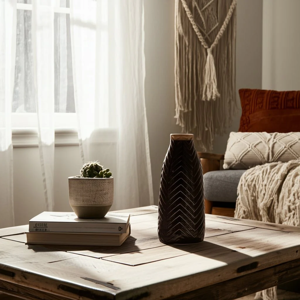 Cer, 18" Chevron Vase, Java - Image 10