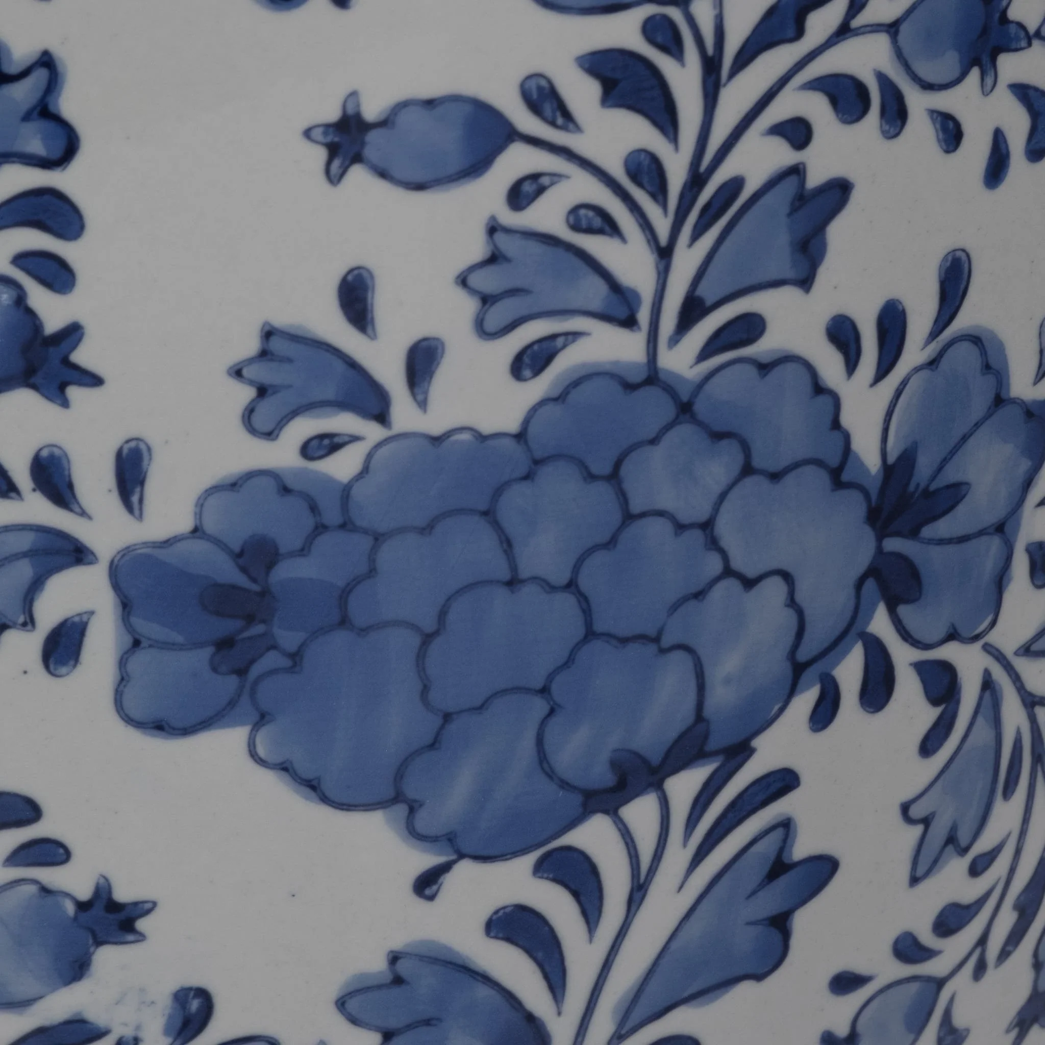 Cer, 18" Chinoiserie Stool, Blue/white - Image 6