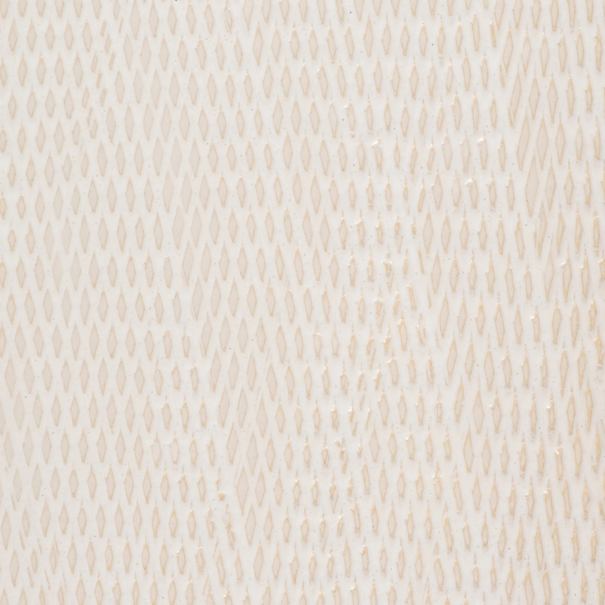 Cer, 18" Squared Grooved Vase, Ivory - Image 4