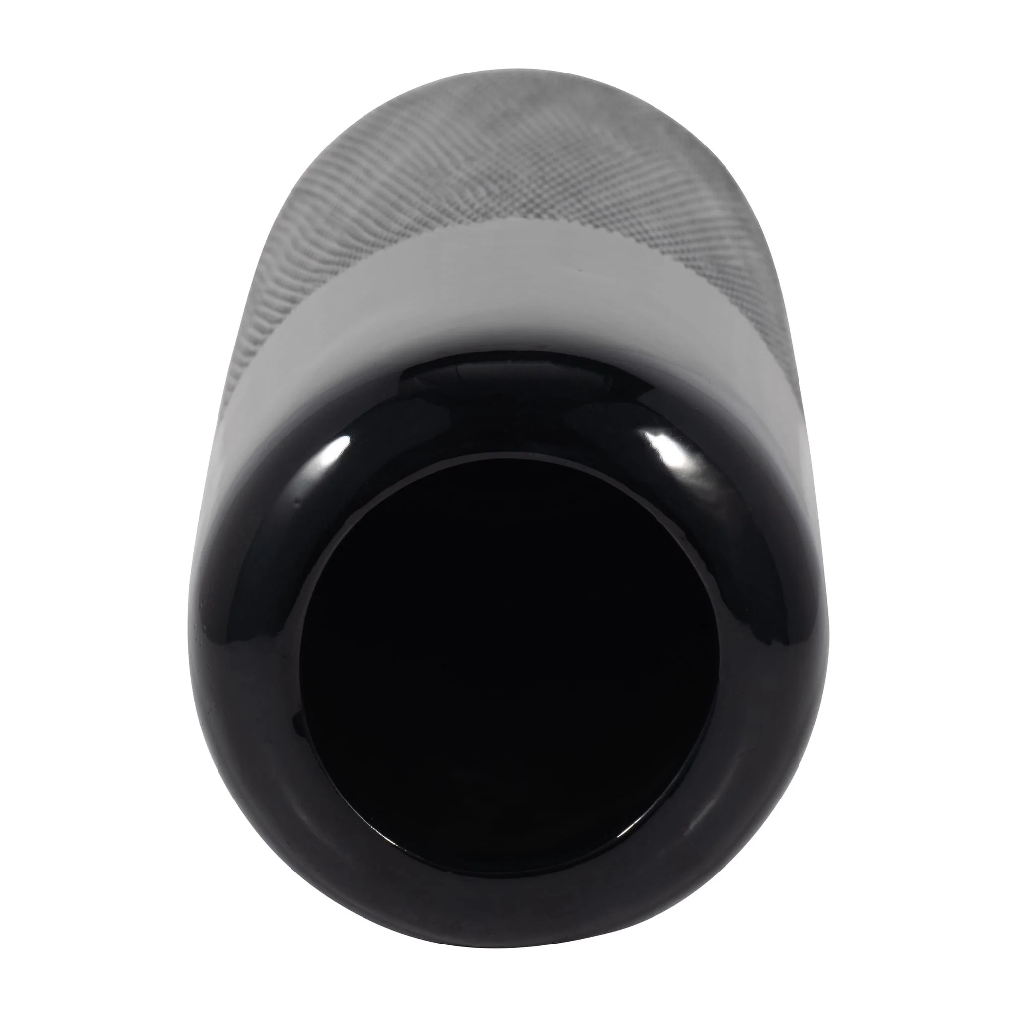 Cer, 18"h Grooved Vase, Black - Image 5