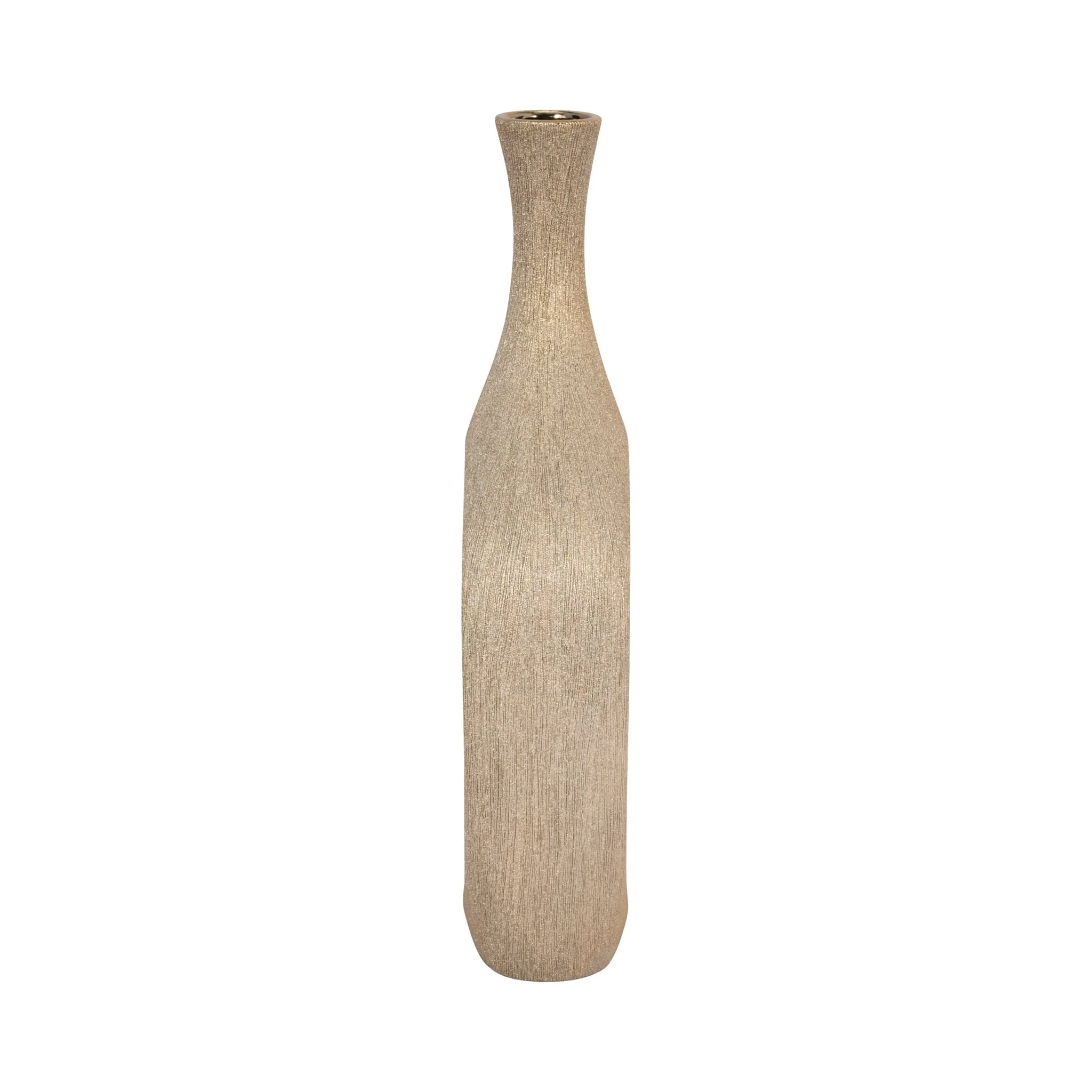 Cer, 19" Beaded Open Cut Vase, Champ - Image 4