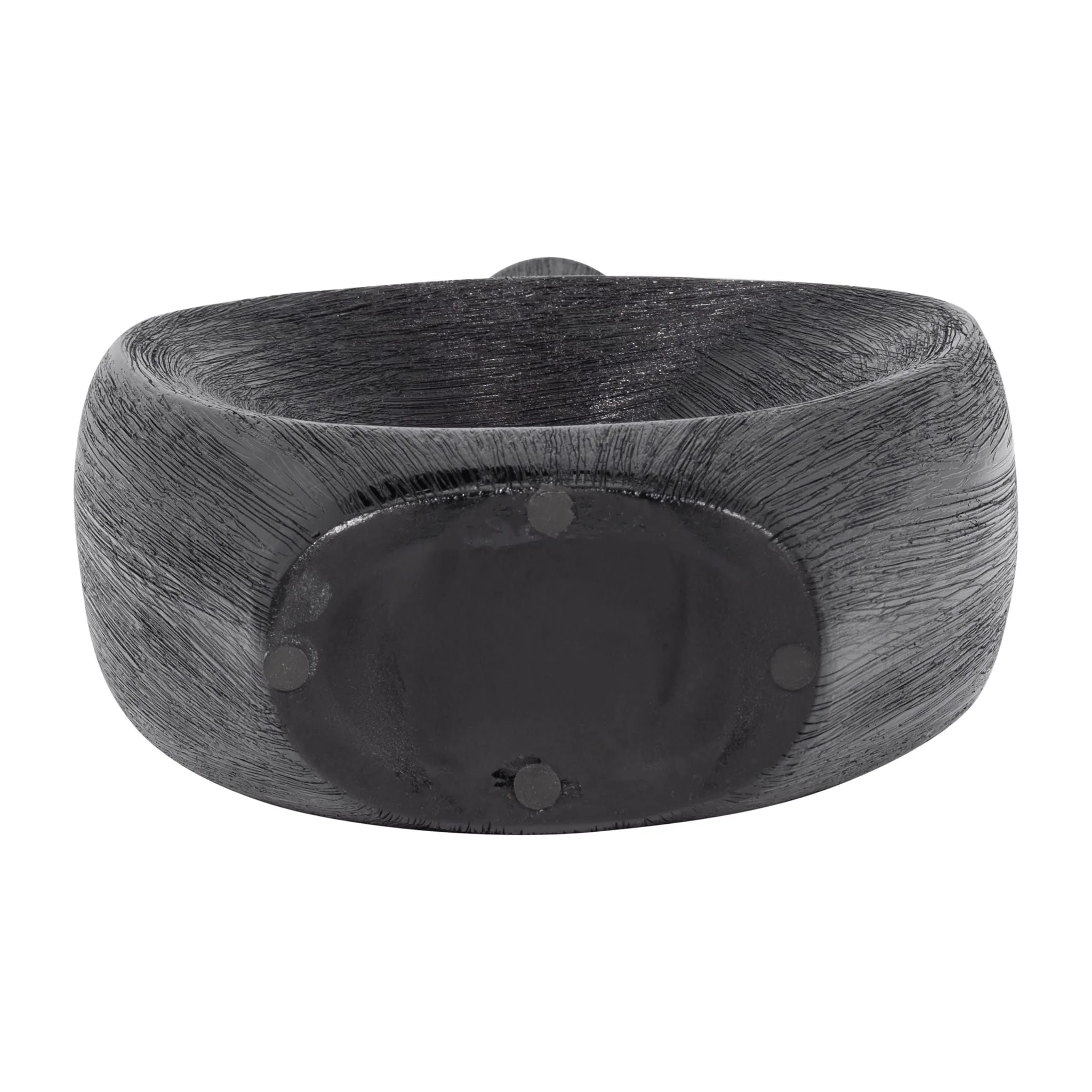 Cer, 19" Scratched Open Cut Vase, Black - Image 7