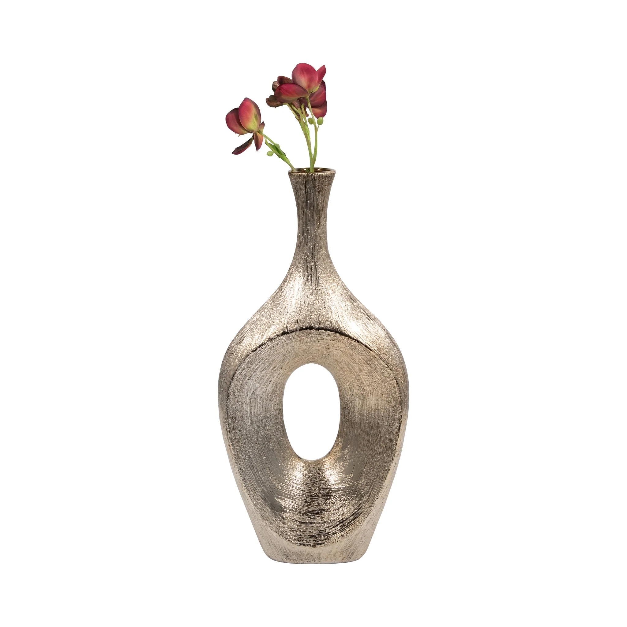 Cer, 19" Scratched Open Cut Vase, Champ - Image 2