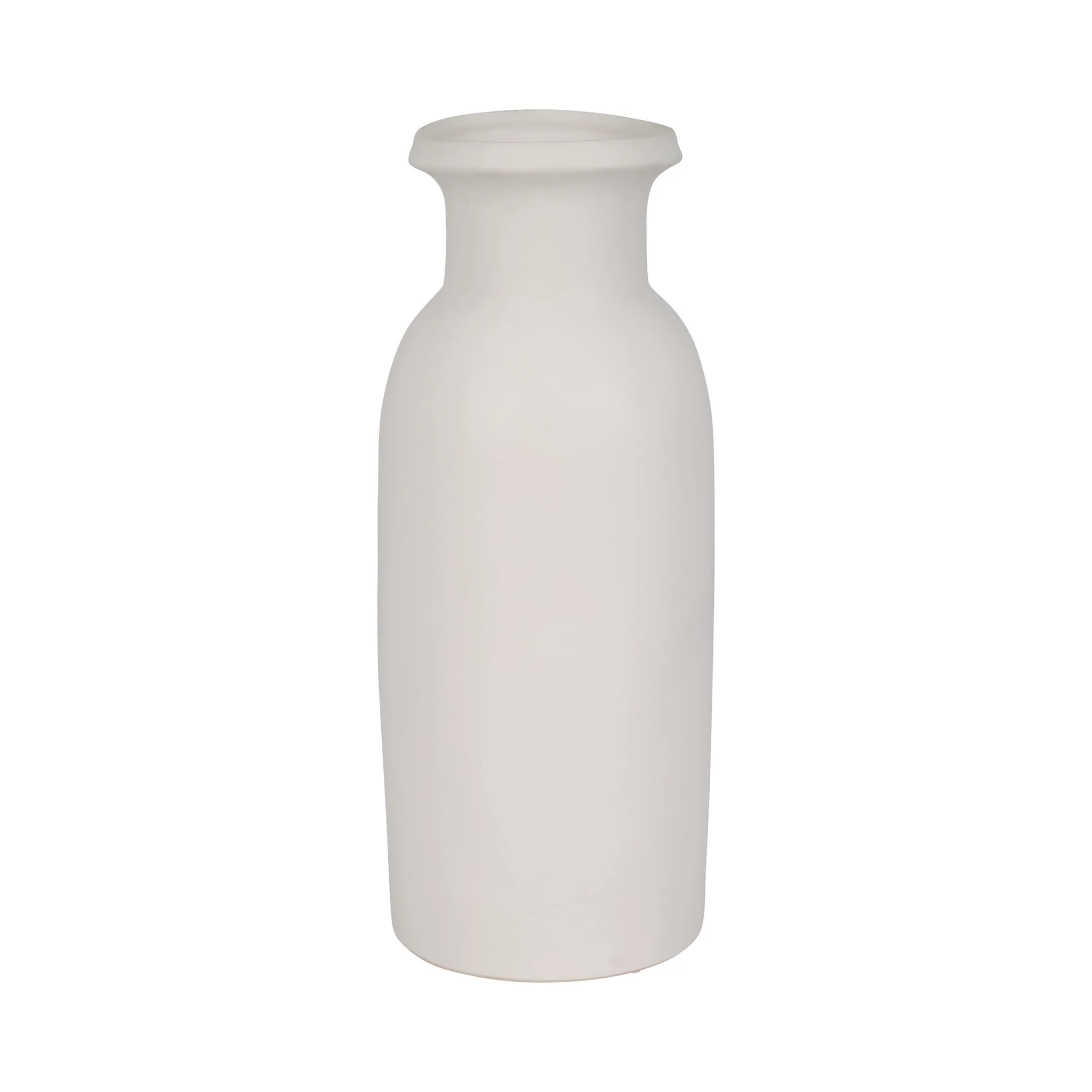 Cer, 20"h Tall Slim Vase, White - Image 3