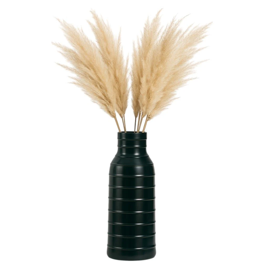 Cer, 20"h Tribal Vase, Forest Green - Image 2
