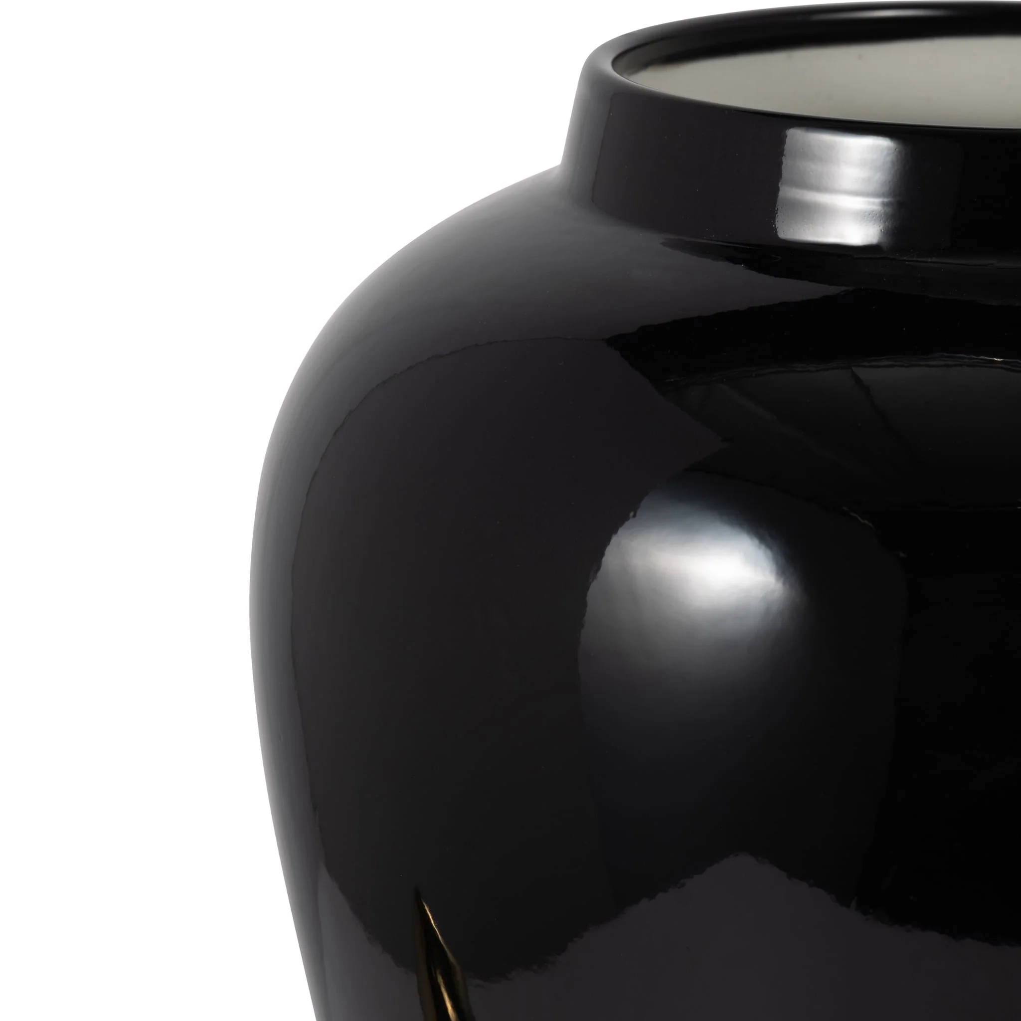 Cer, 24" Temple Jar, Black/gold - Image 4