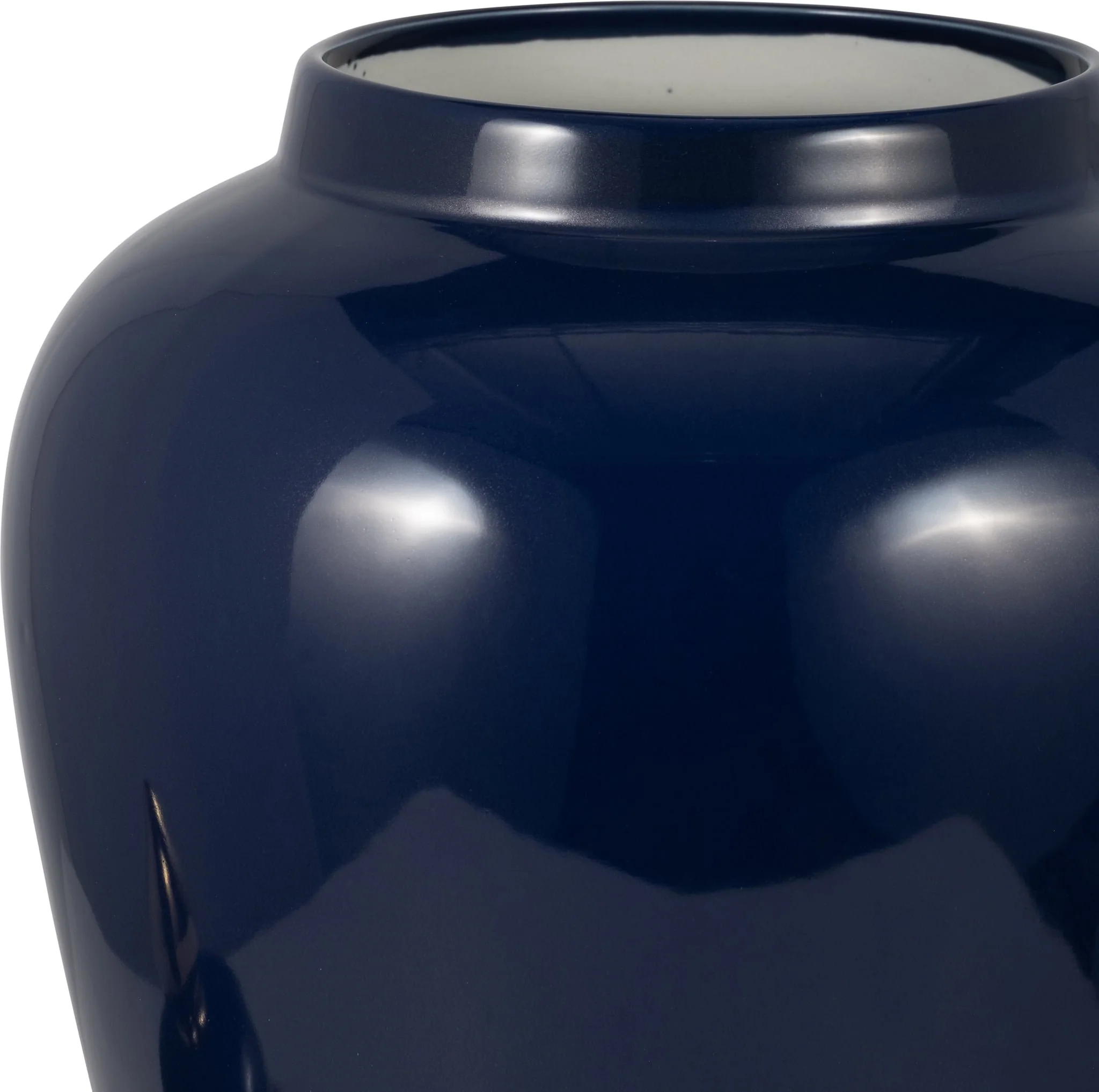 Cer, 24" Temple Jar, Navy/gold - Image 4