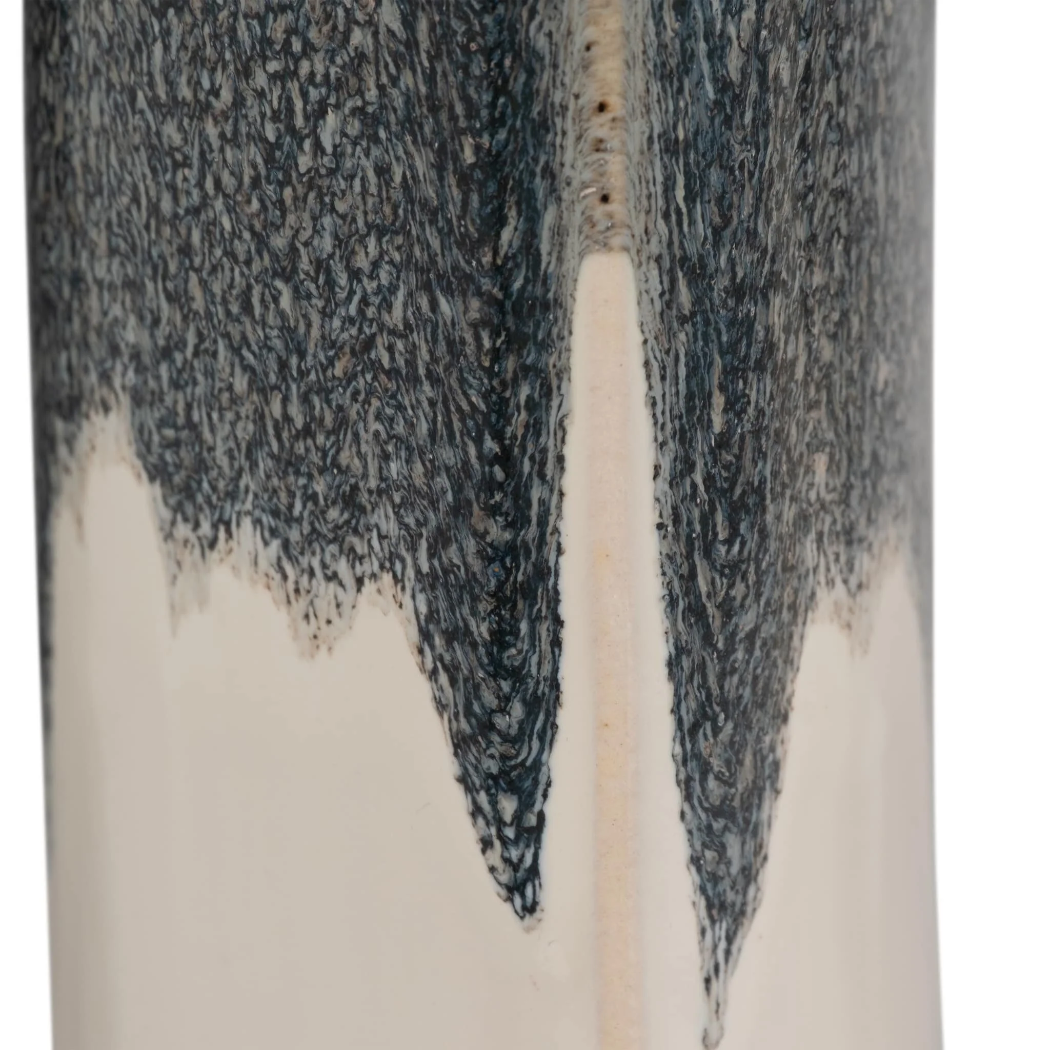 Cer, 26" Curvy Open Cut-out Vase, Blue/white - Image 5
