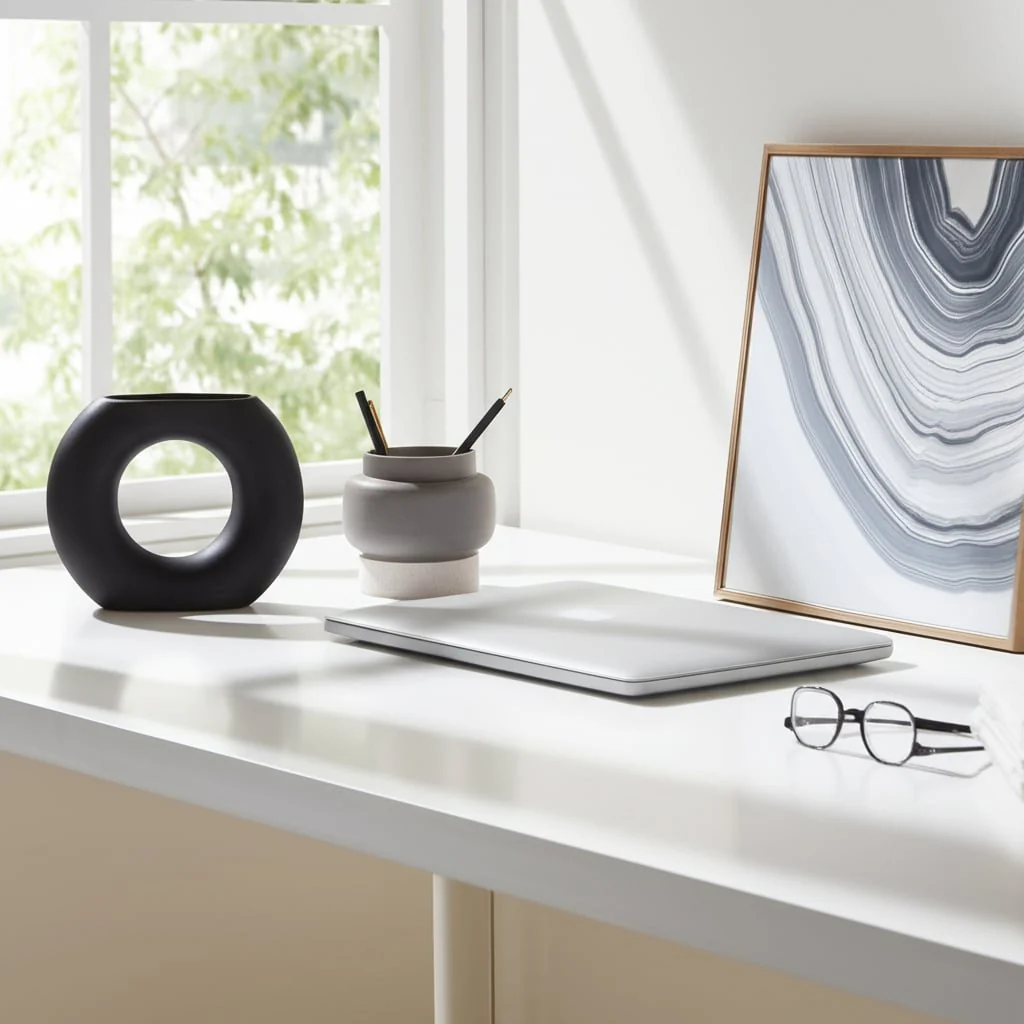 Cer, 5" Donut Vase, Black - Image 10