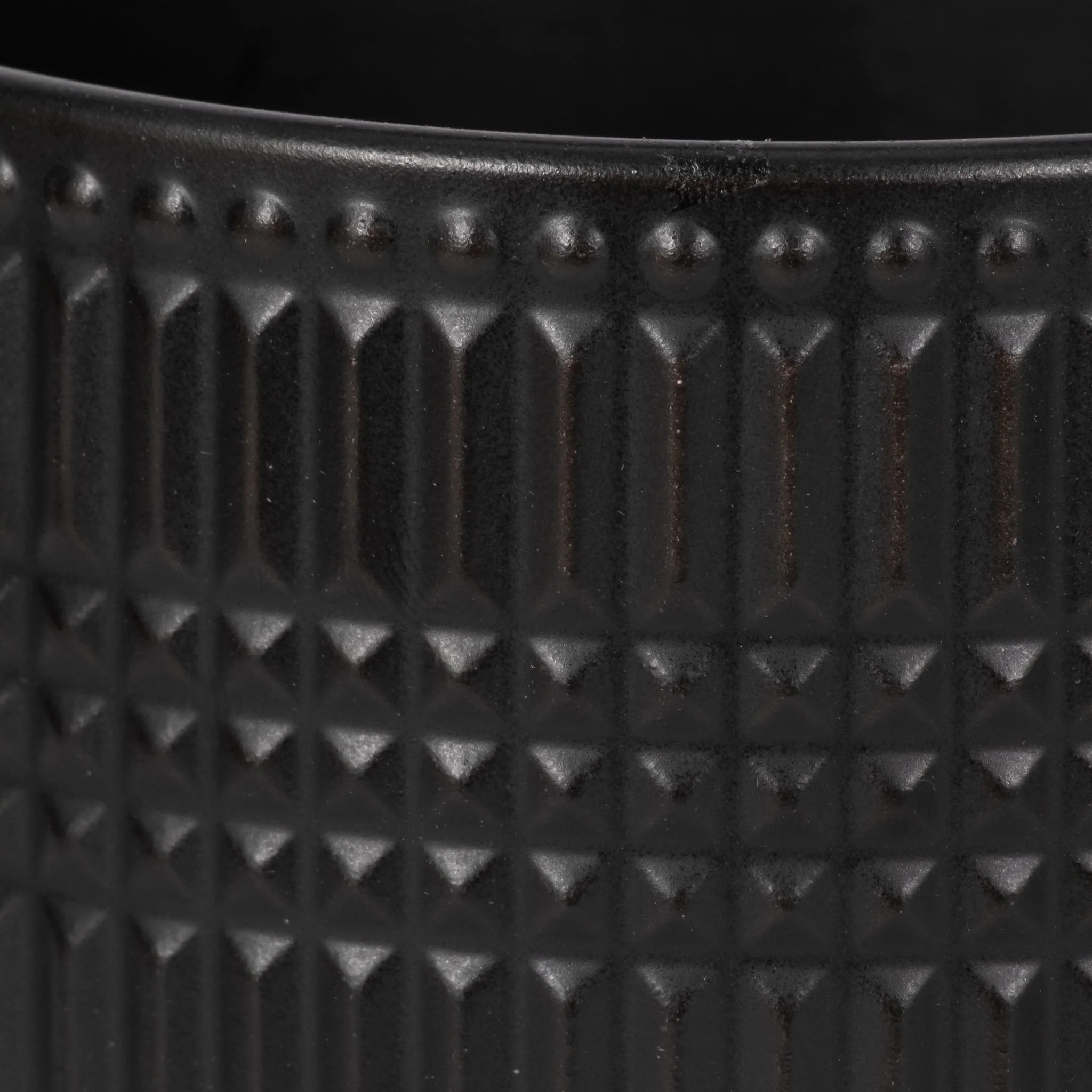 Cer, 5" Tribal Planter W/ Stand, Black - Image 5