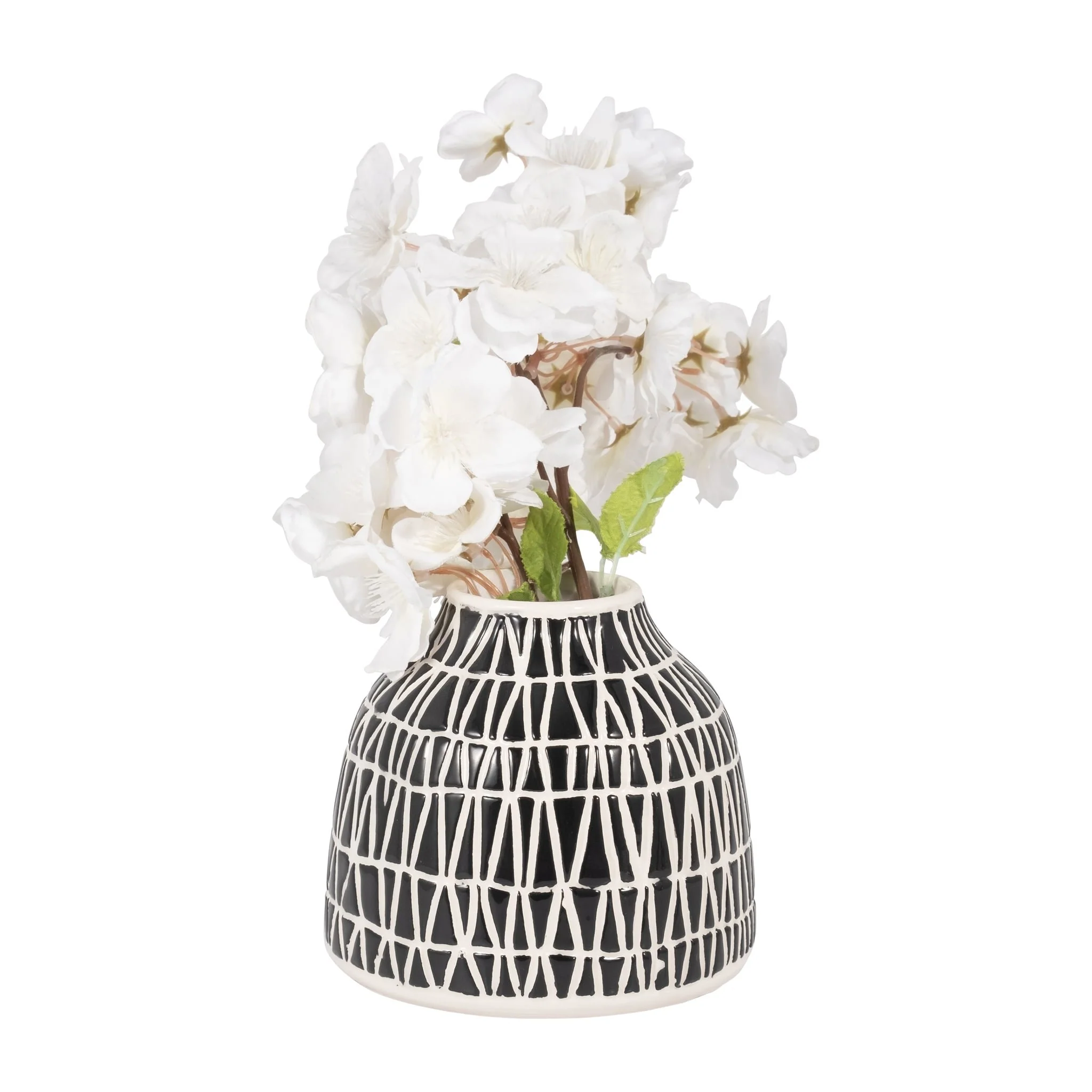 Cer, 5" Tribal Vase, Black - Image 3