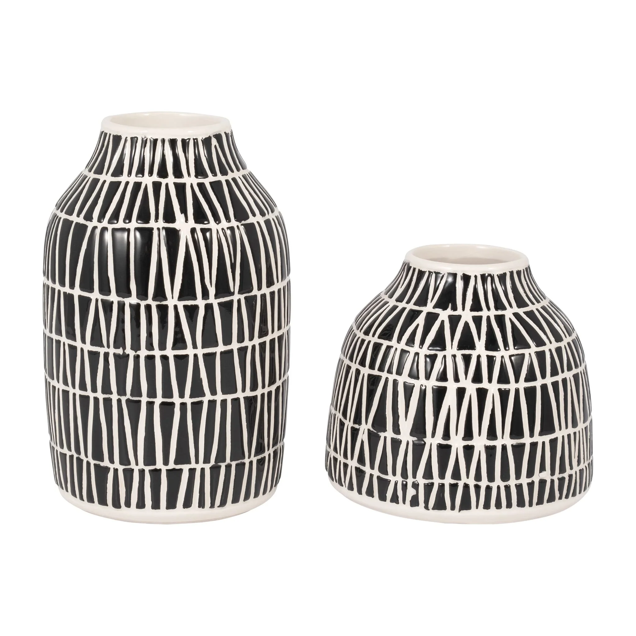 Cer, 5" Tribal Vase, Black - Image 7