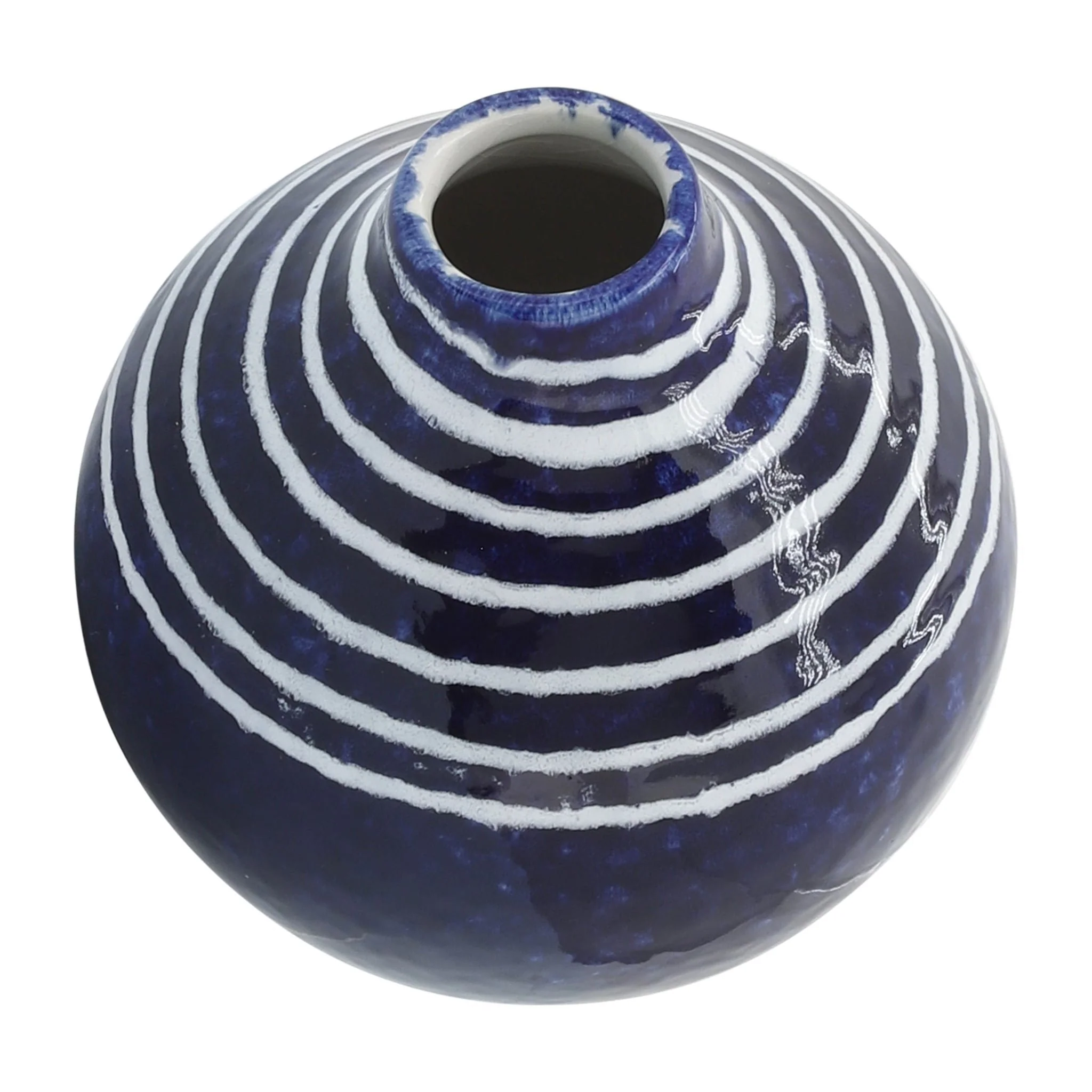 Cer, 5"h Primeval Vase, Blue - Image 5