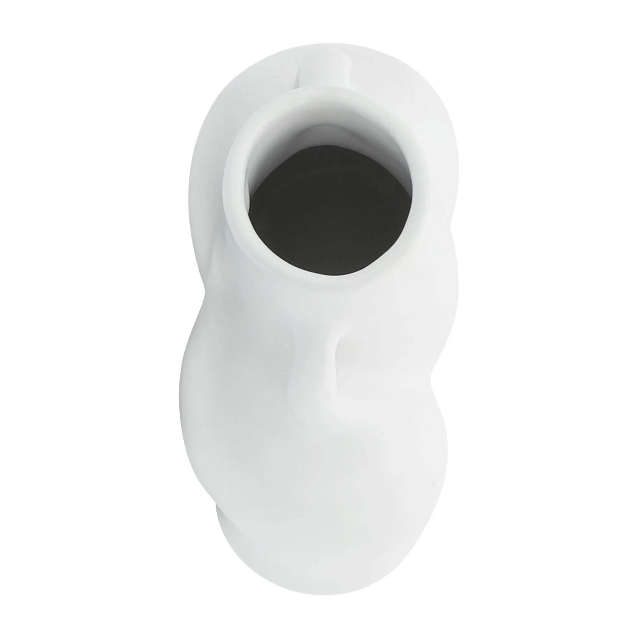 Cer, 6" Half Body Vase, White - Image 6