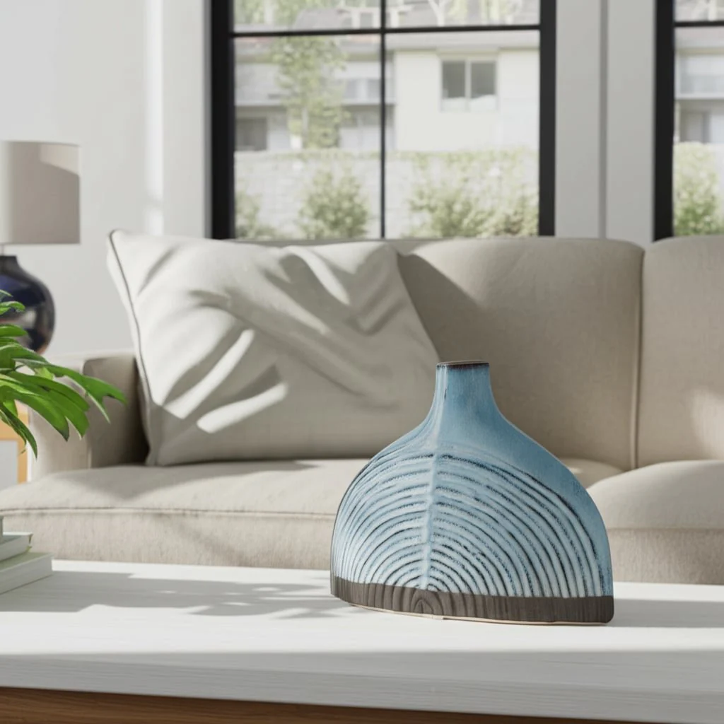 Cer, 6" Half Dome Arch Vase, Blue - Image 13