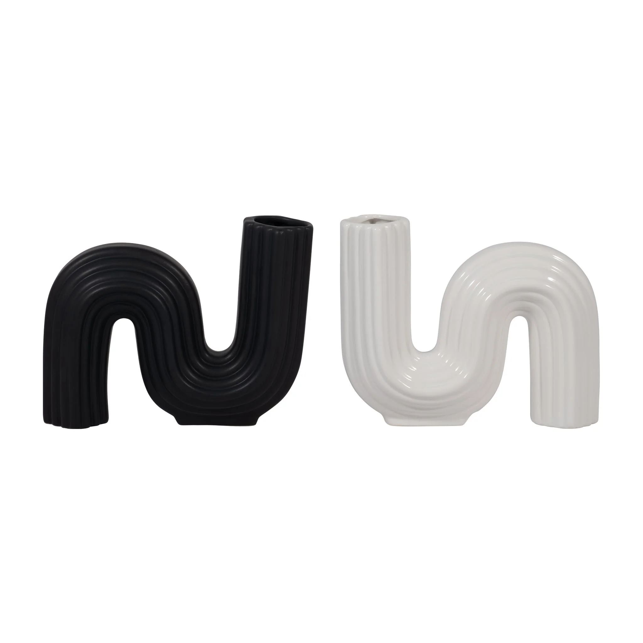 Cer, 6" Loopy Vase, White - Image 8