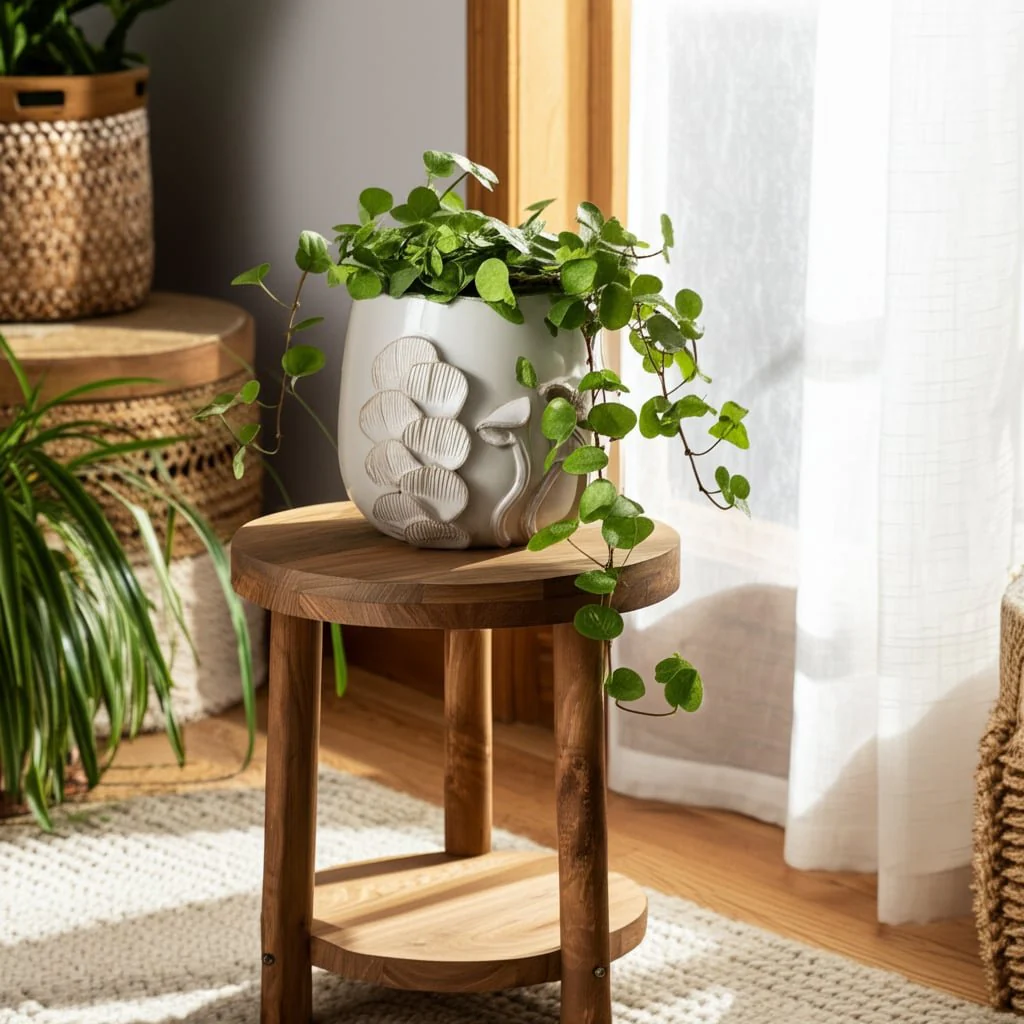 Cer, 6" Mushroom Applique Planter, Ivory - Image 8