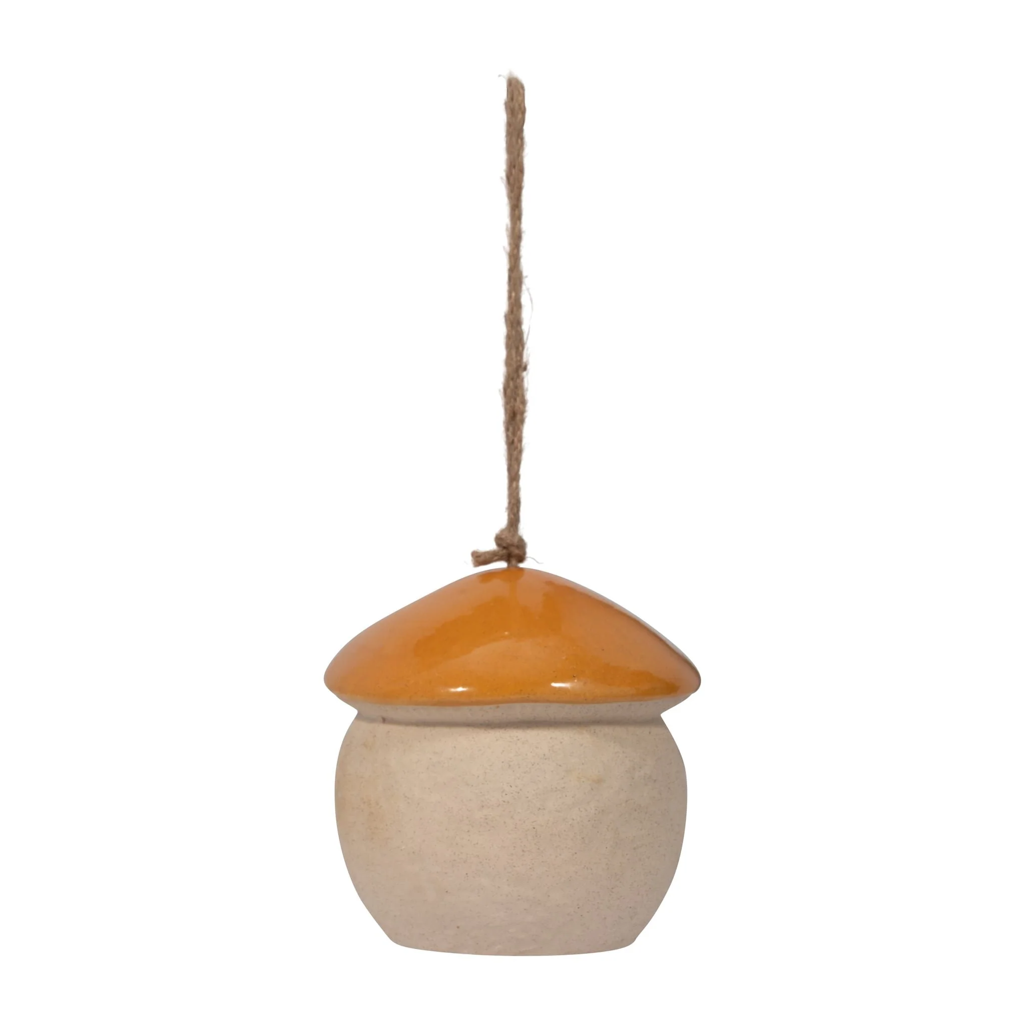 Cer, 6" Round Bird Feeder, Dark Orange - Image 3