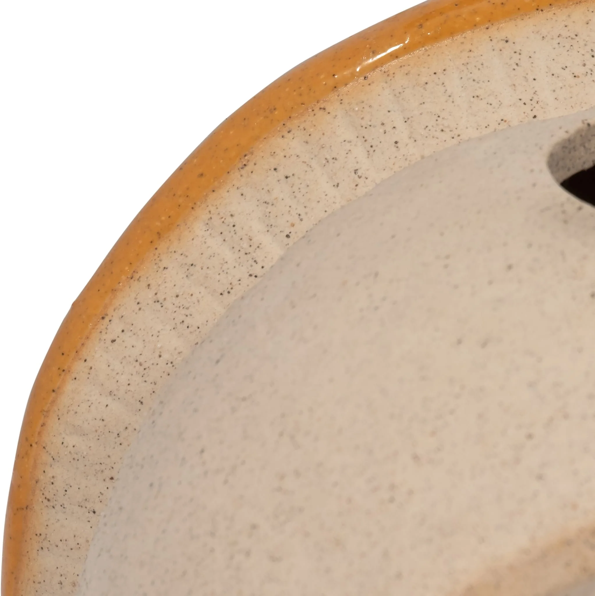 Cer, 6" Round Bird Feeder, Dark Orange - Image 4