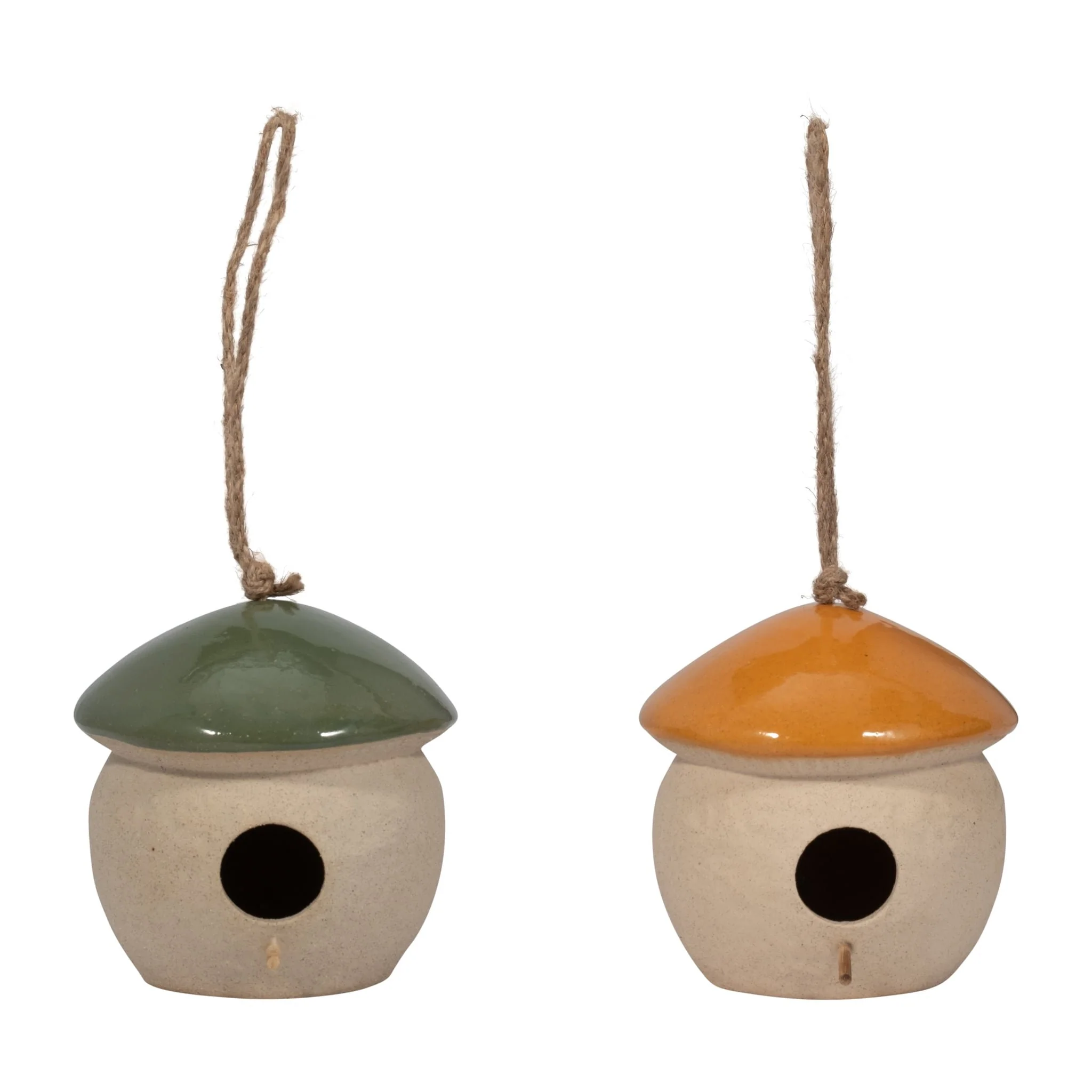 Cer, 6" Round Bird Feeder, Dark Orange - Image 7