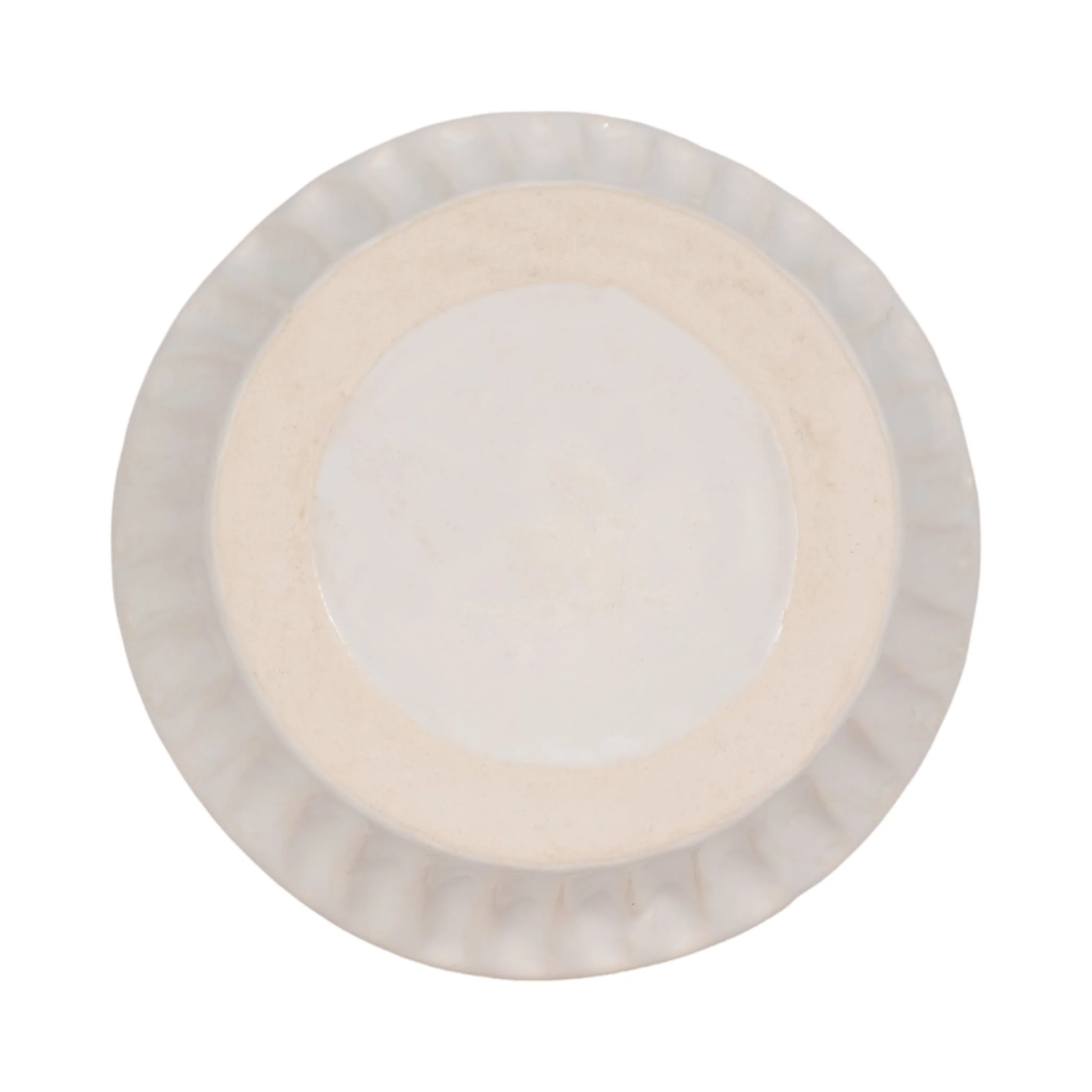 Cer, 6" Wavy Vase, White - Image 6