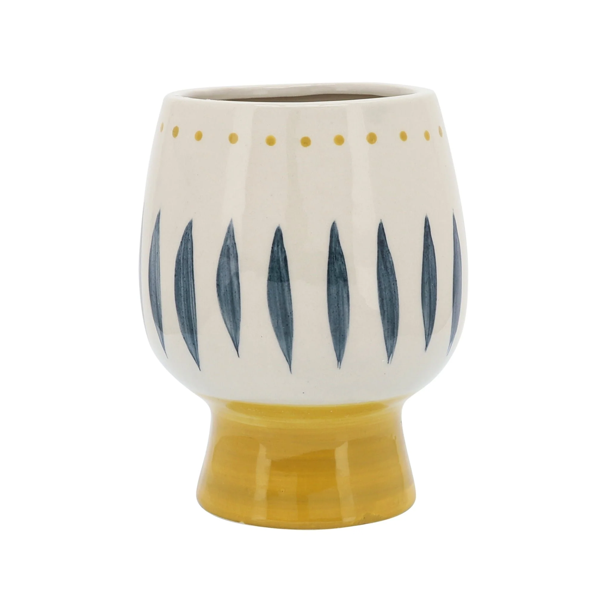 Cer, 6"d Face Vase, Multi - Image 3