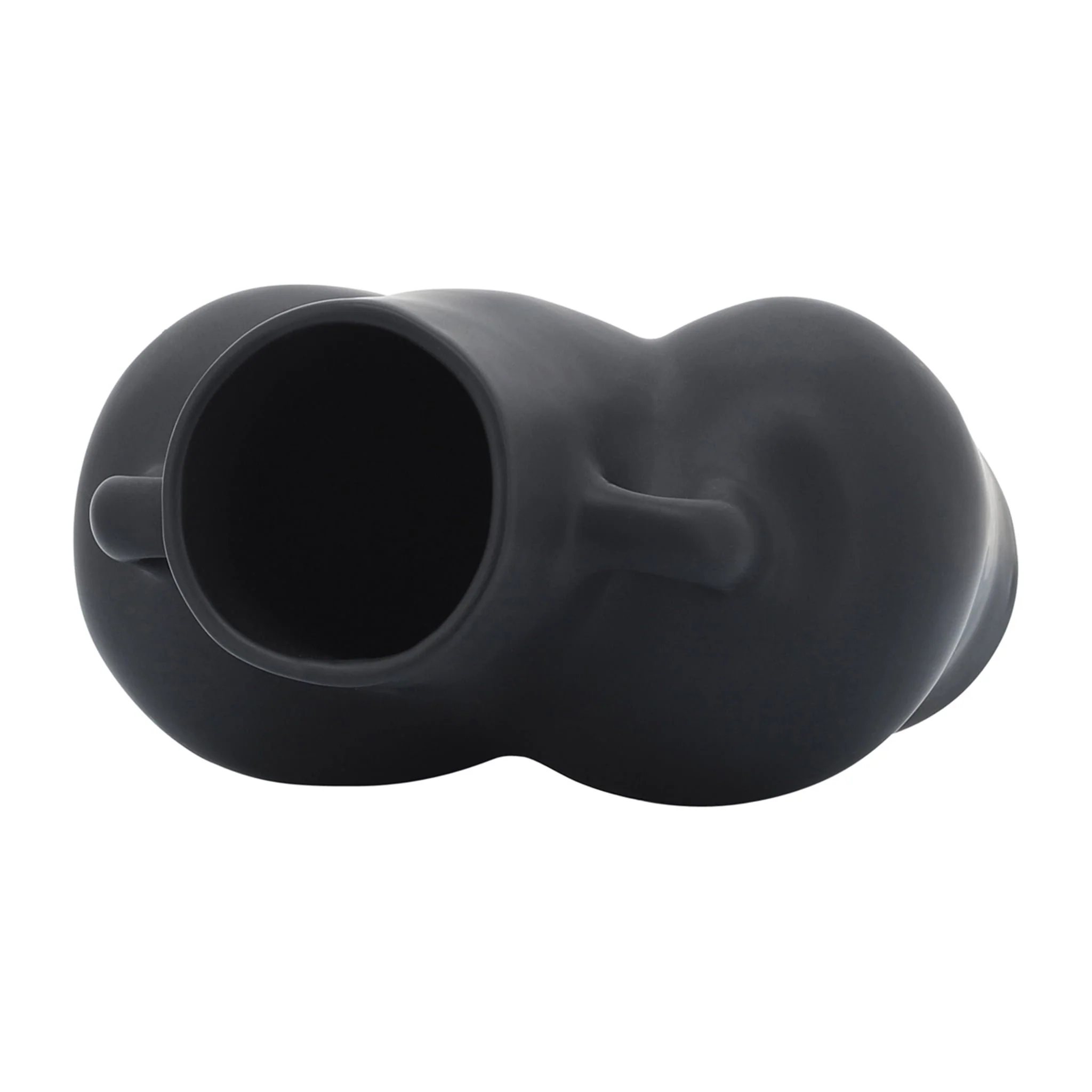 Cer, 7" Half Body Vase, Black - Image 7