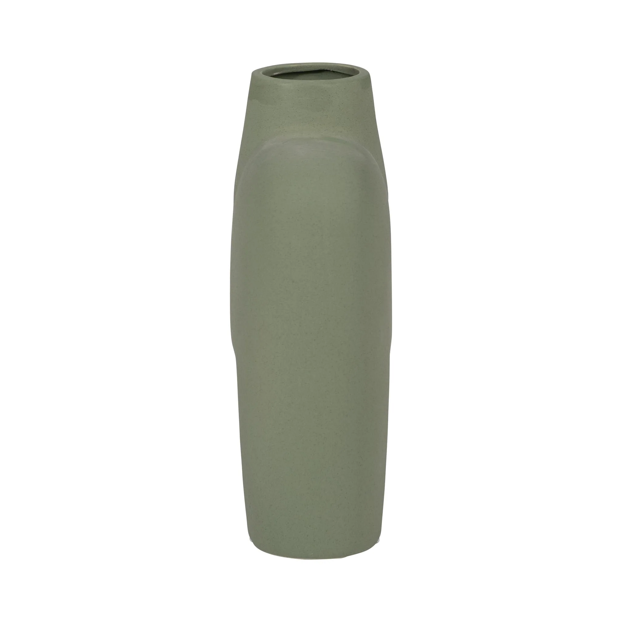 Cer, 7" Square Shape Vase, Dark Sage - Image 4