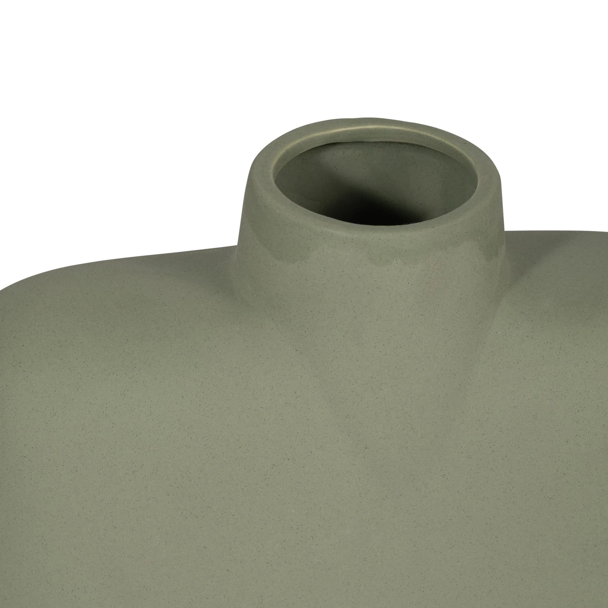 Cer, 7" Square Shape Vase, Dark Sage - Image 5
