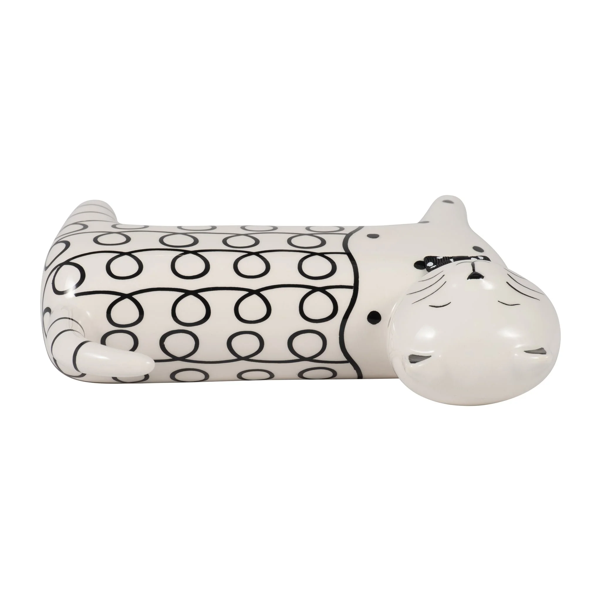Cer, 7" Swirls Cat, White - Image 6