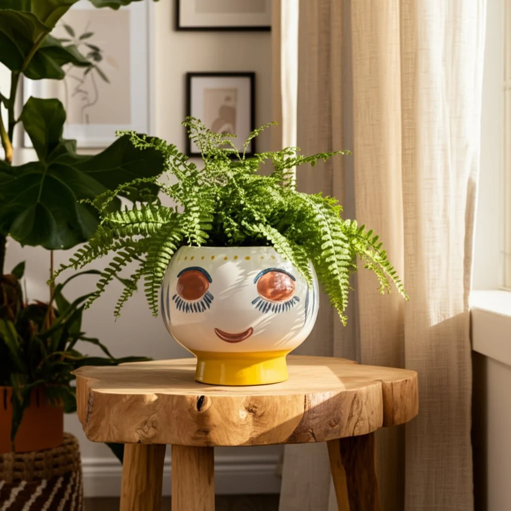 Cer, 7"d Face Planter, Multi - Image 11