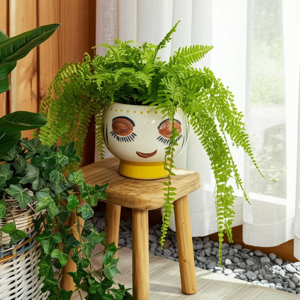 Cer, 7"d Face Planter, Multi - Image 12