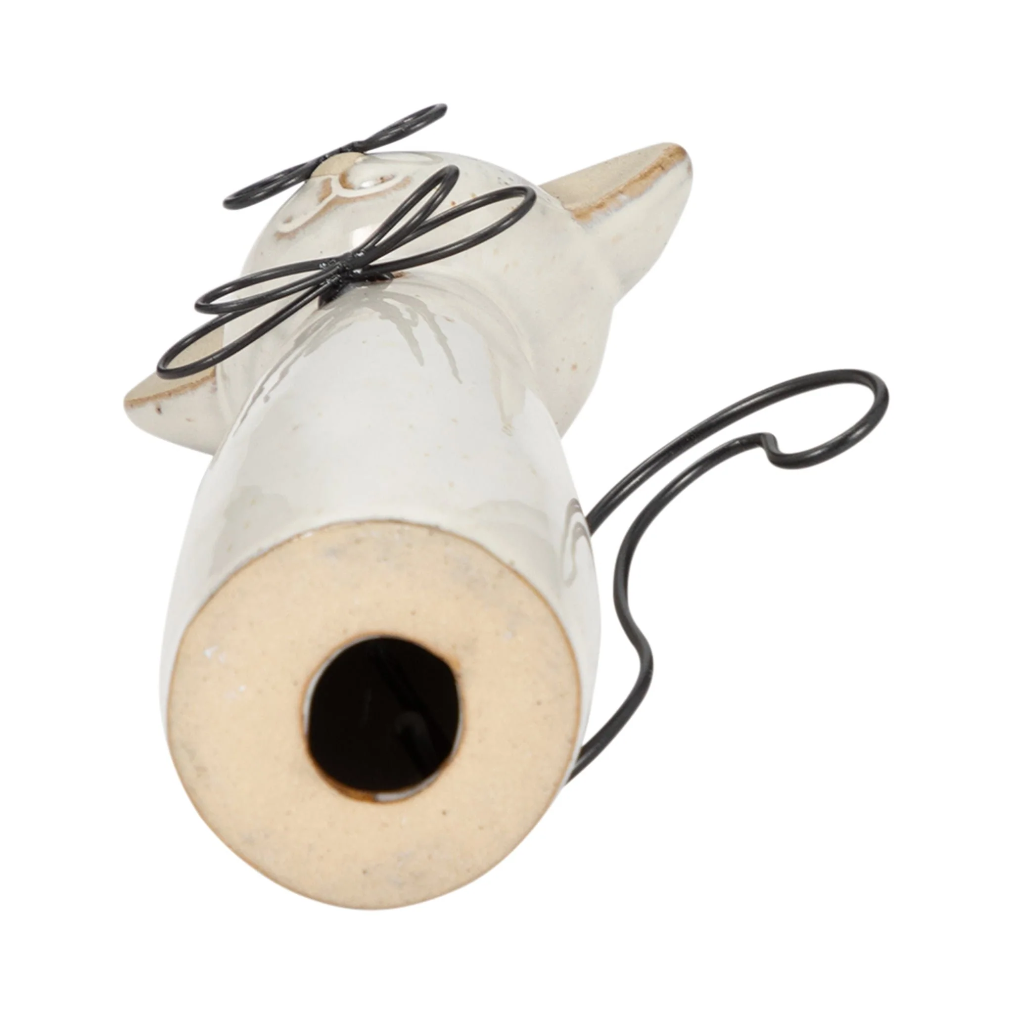 Cer, 7"h Cat W/ Glasses, Beige - Image 7