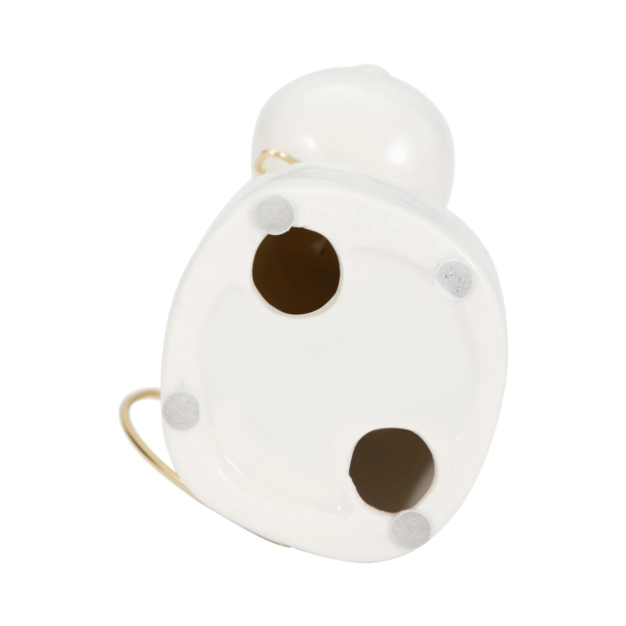 Cer 7"h, Puppy With Gold Glasses And Bowtie, Wht - Image 7
