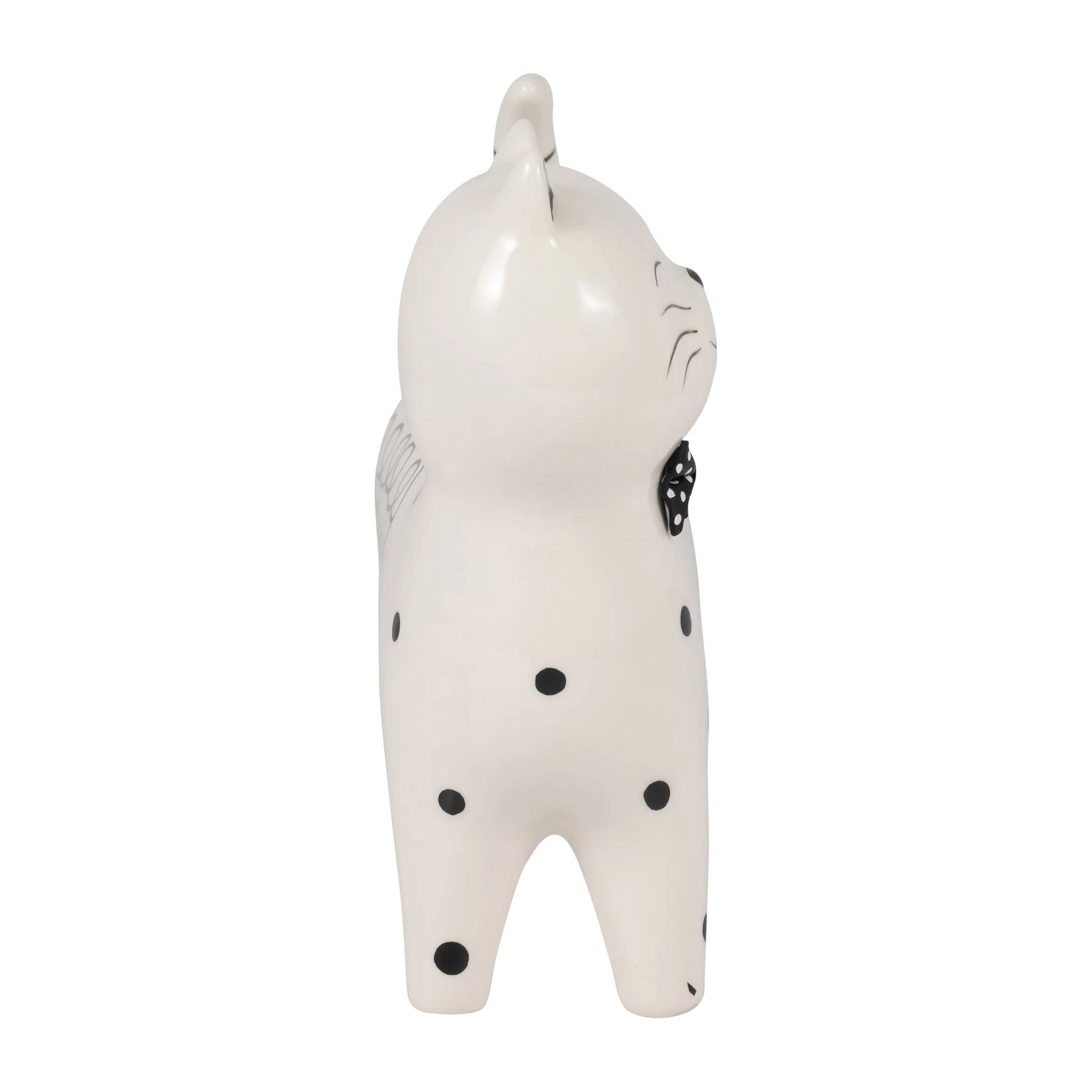 Cer, 8" Swirls Cat, White - Image 3