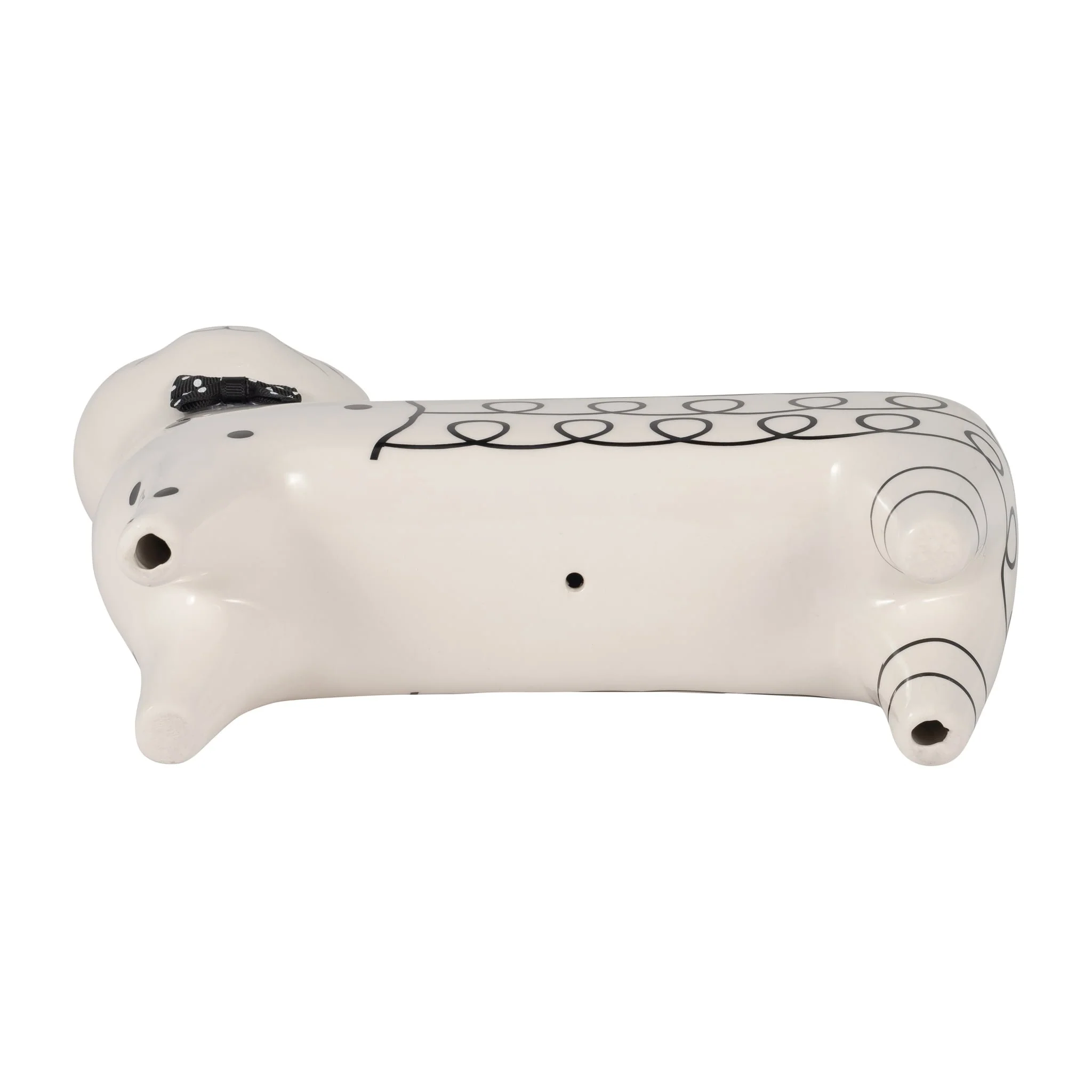 Cer, 8" Swirls Cat, White - Image 7