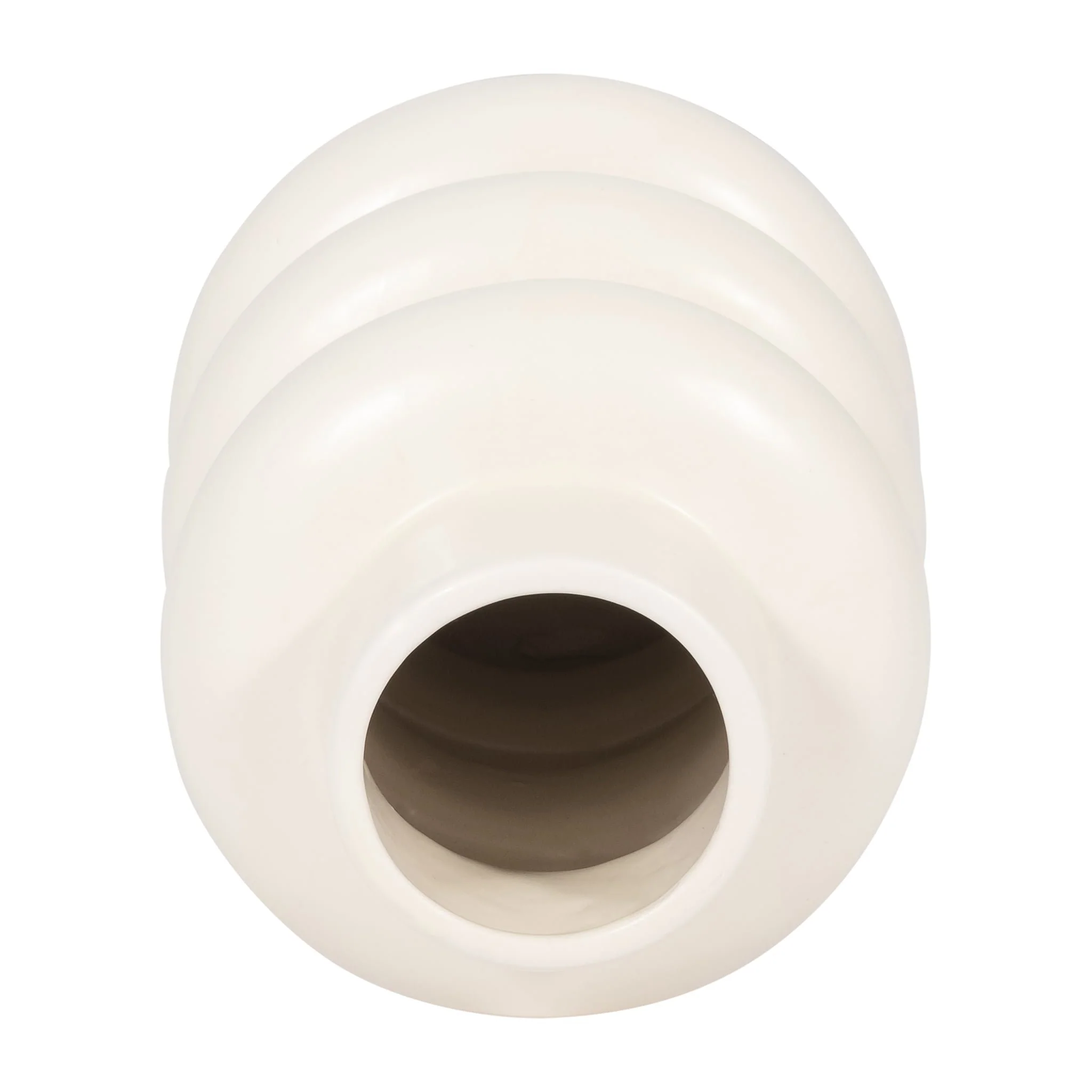 Cer, 8" Three Ribbed Vase, Cotton - Image 5