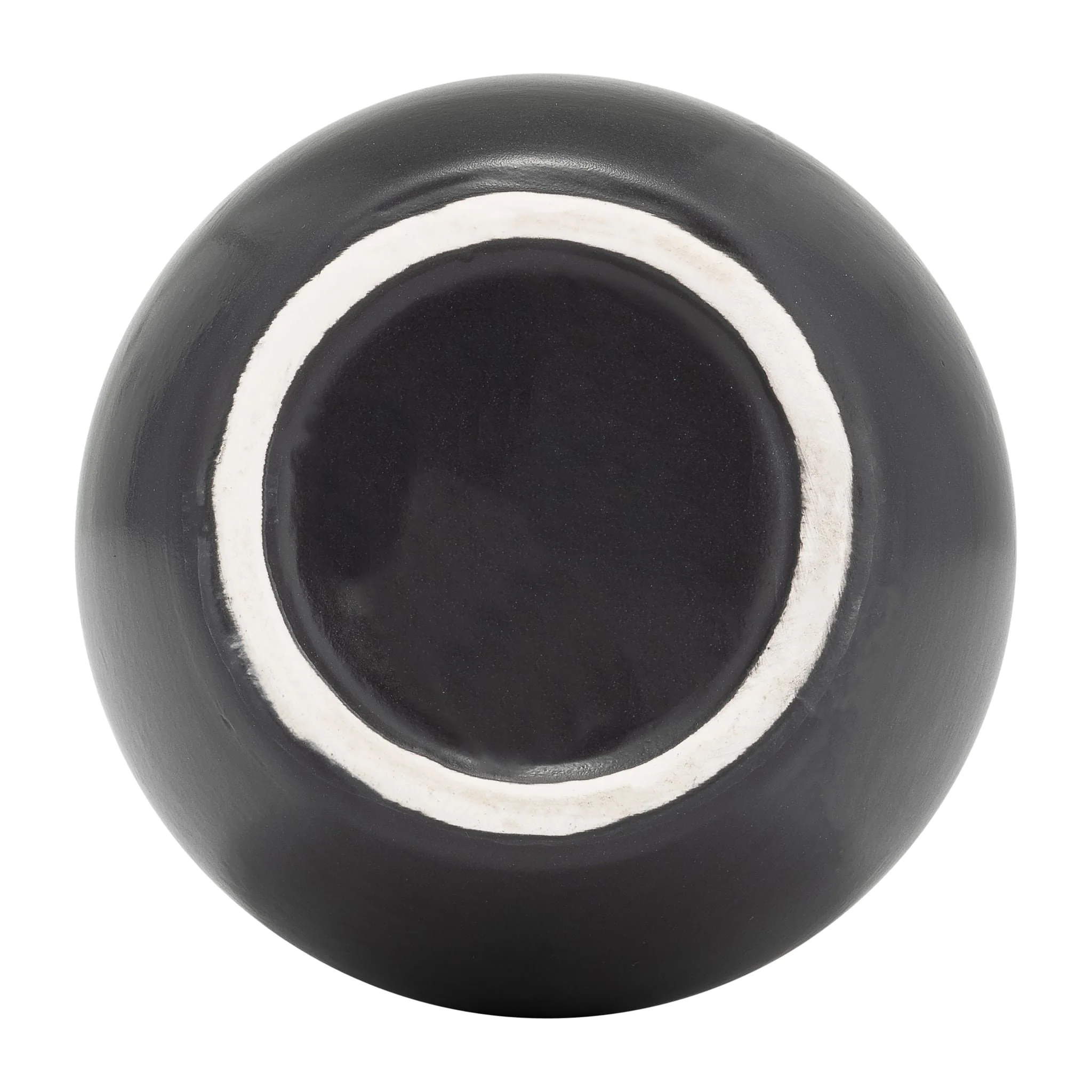 Cer,8",vase W/handles,black - Image 7