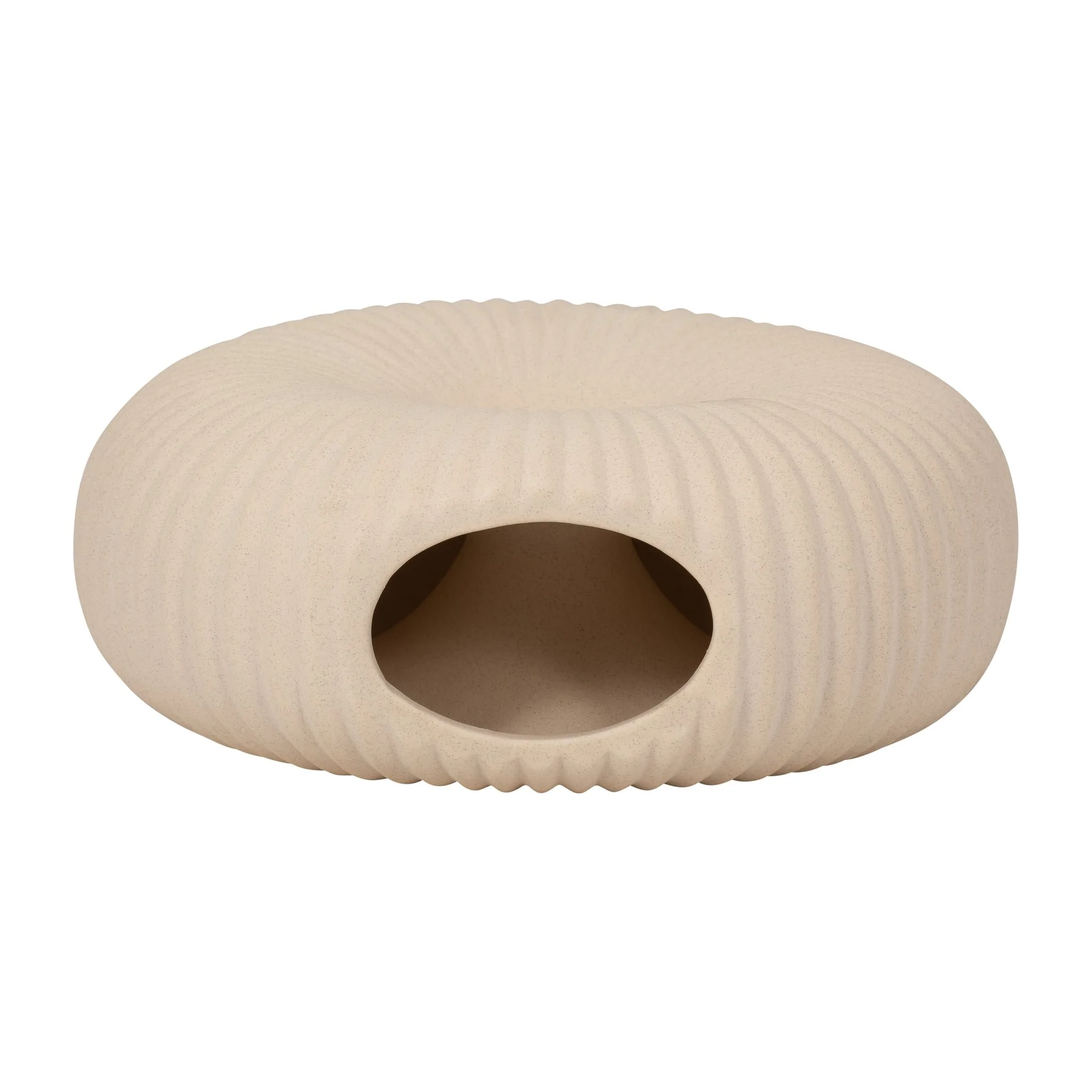 Cer, 9" Donut Hole Vase, Cotton - Image 6